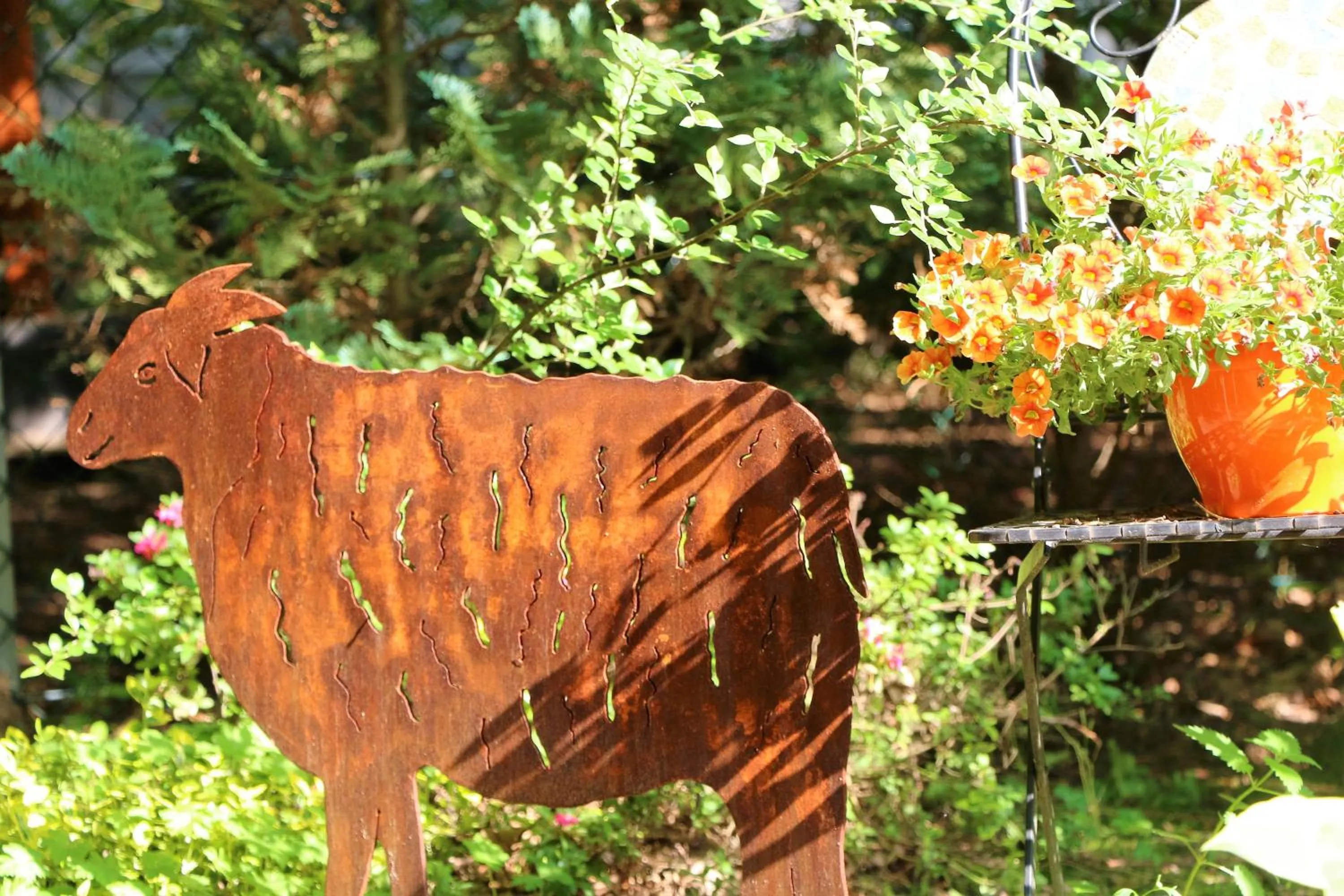 Garden in Hotel Pension Fortuna