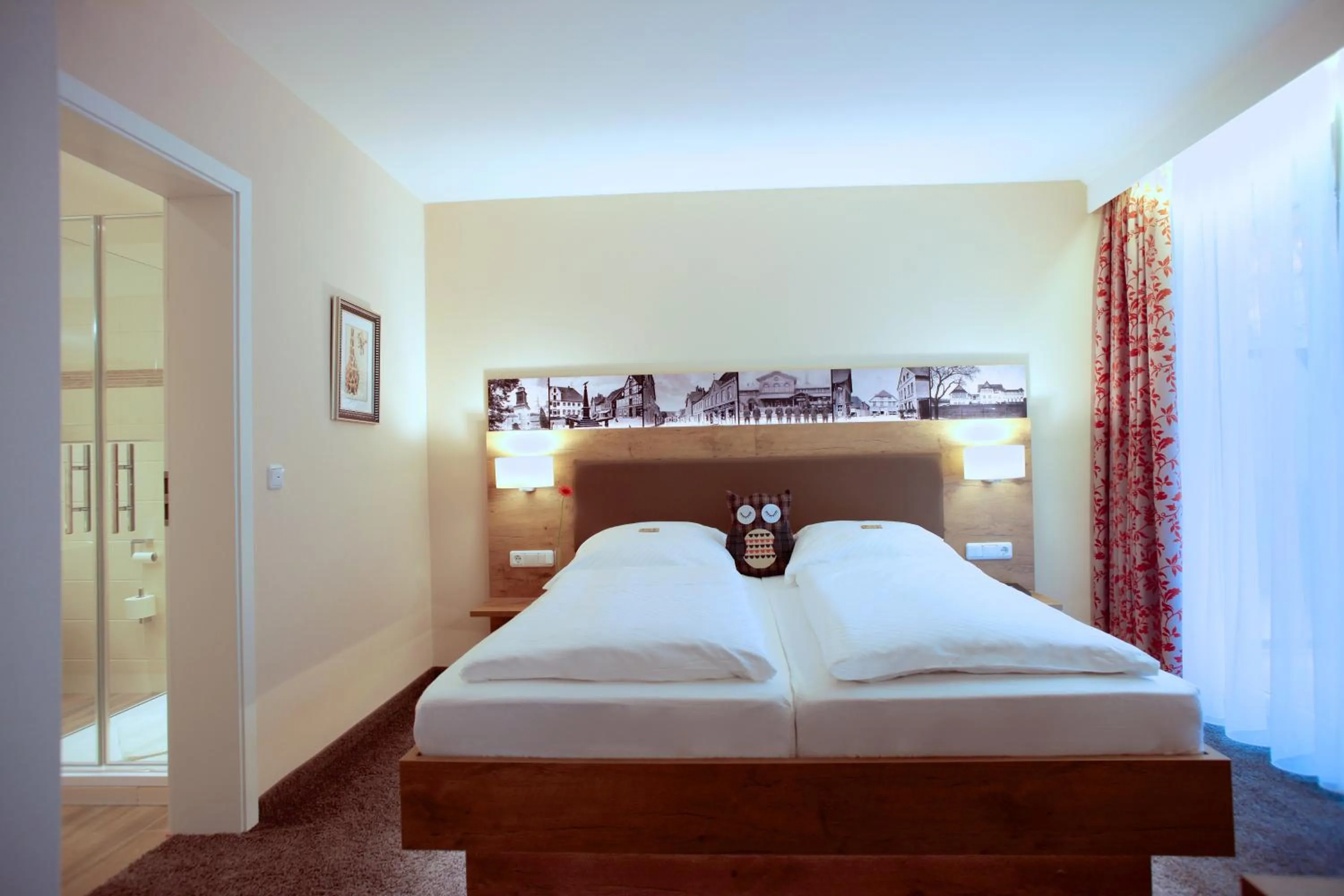 Bedroom, Bed in Hotel Pension Fortuna