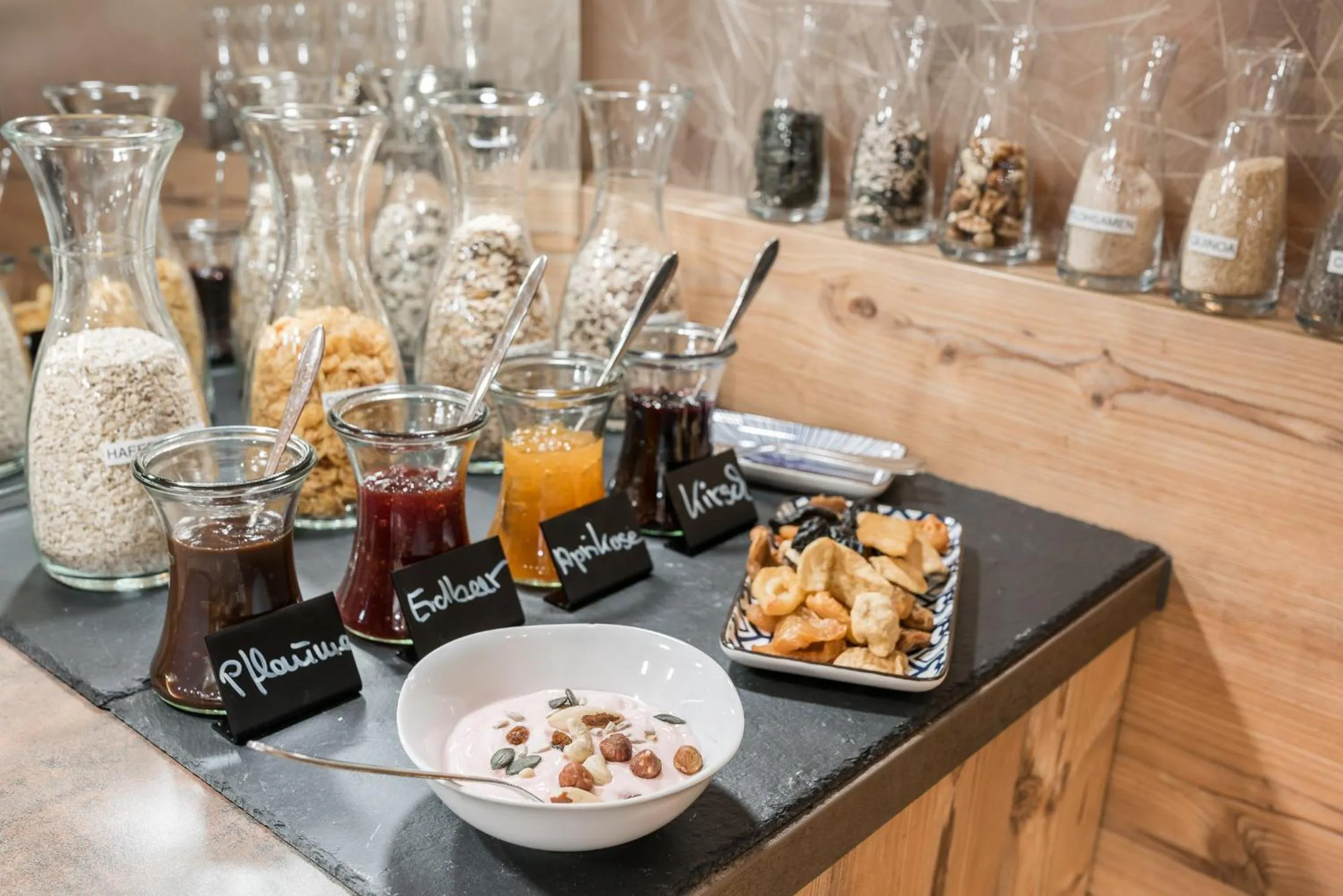 Continental breakfast in Hotel Pension Fortuna