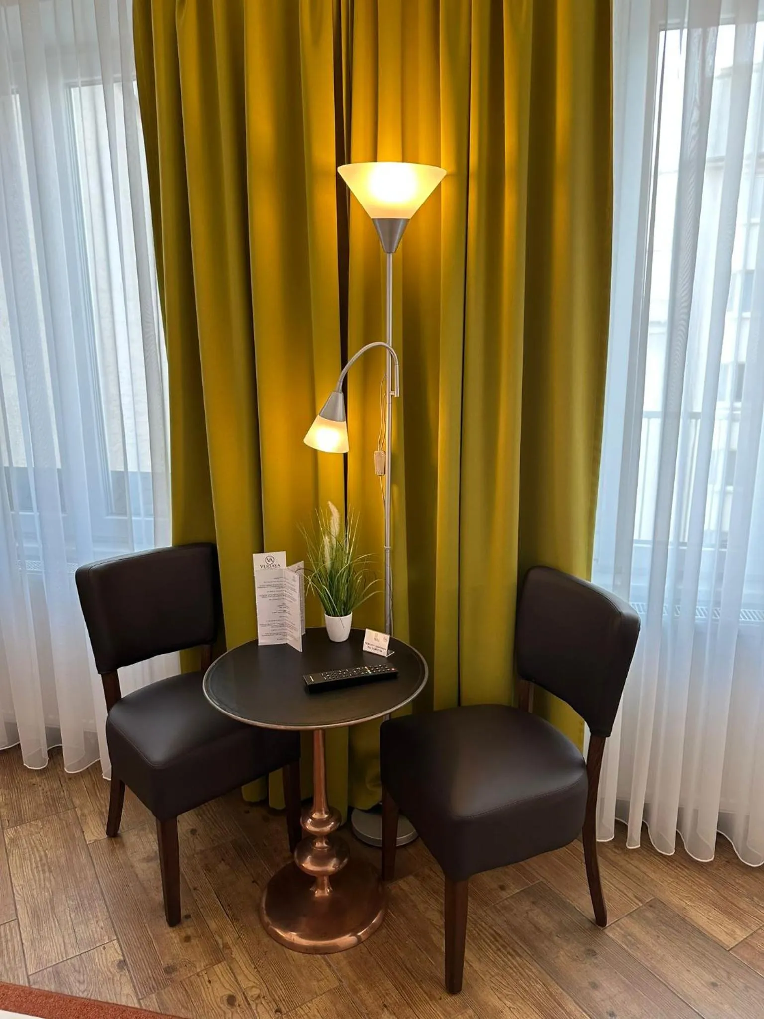 Seating area in Versava Apartments