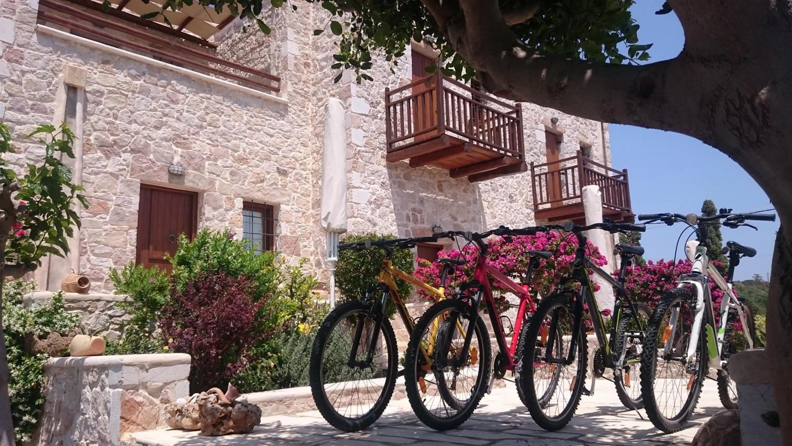 Cycling in Lithos Traditional Guest Houses