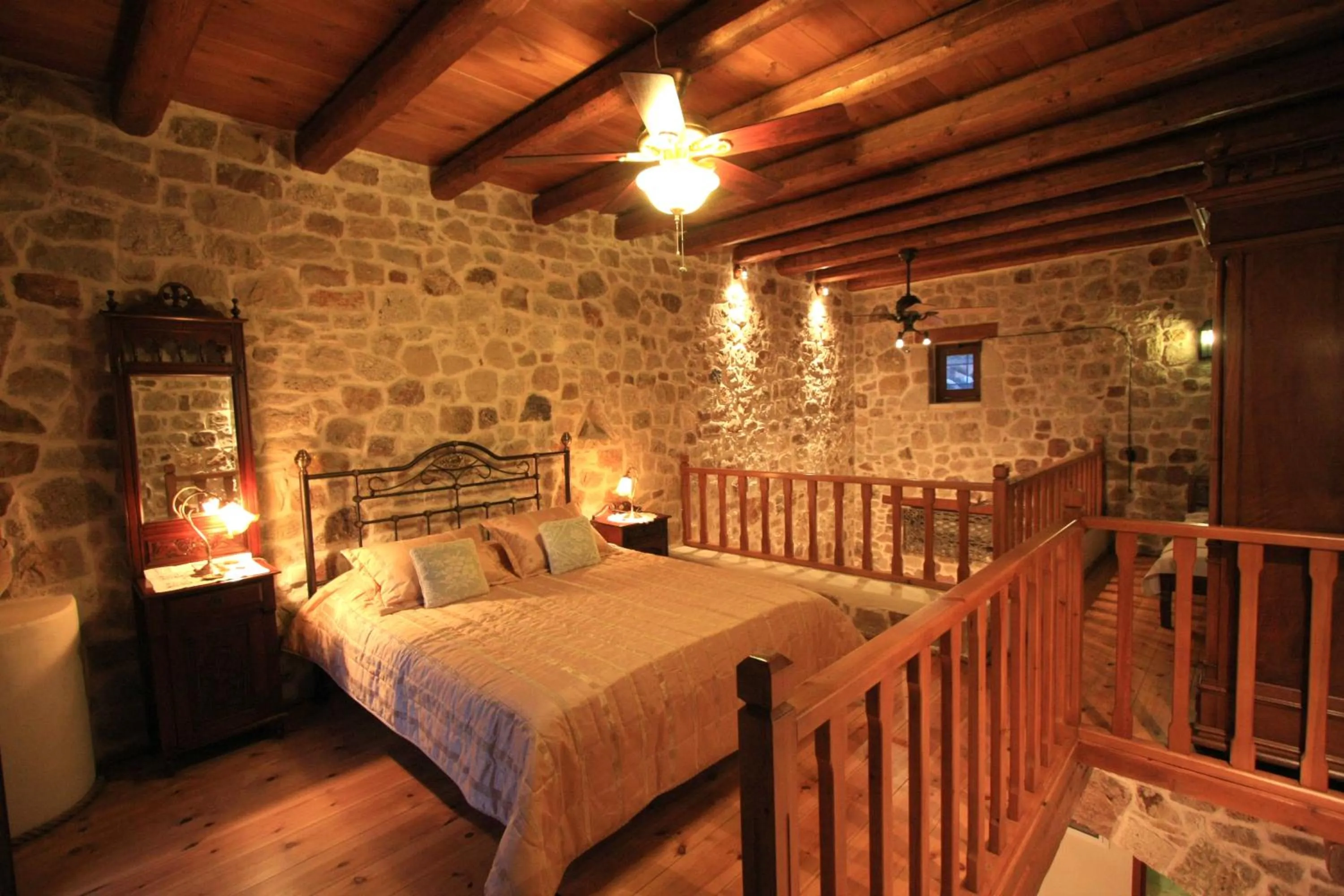 Bedroom, Bed in Lithos Traditional Guest Houses