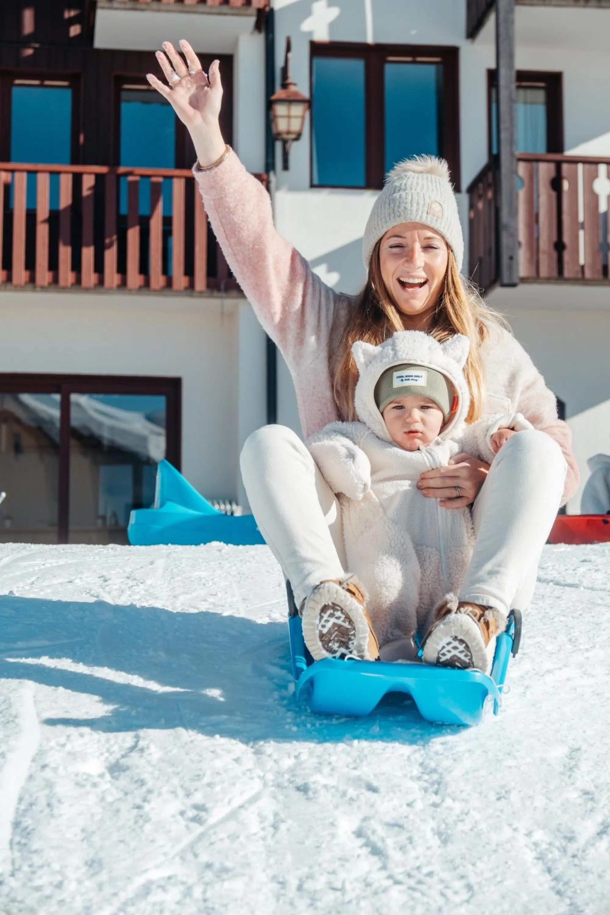 Family in Hôtel L'Eden des Cimes - Vacances Bleues - Belle Plagne 2100