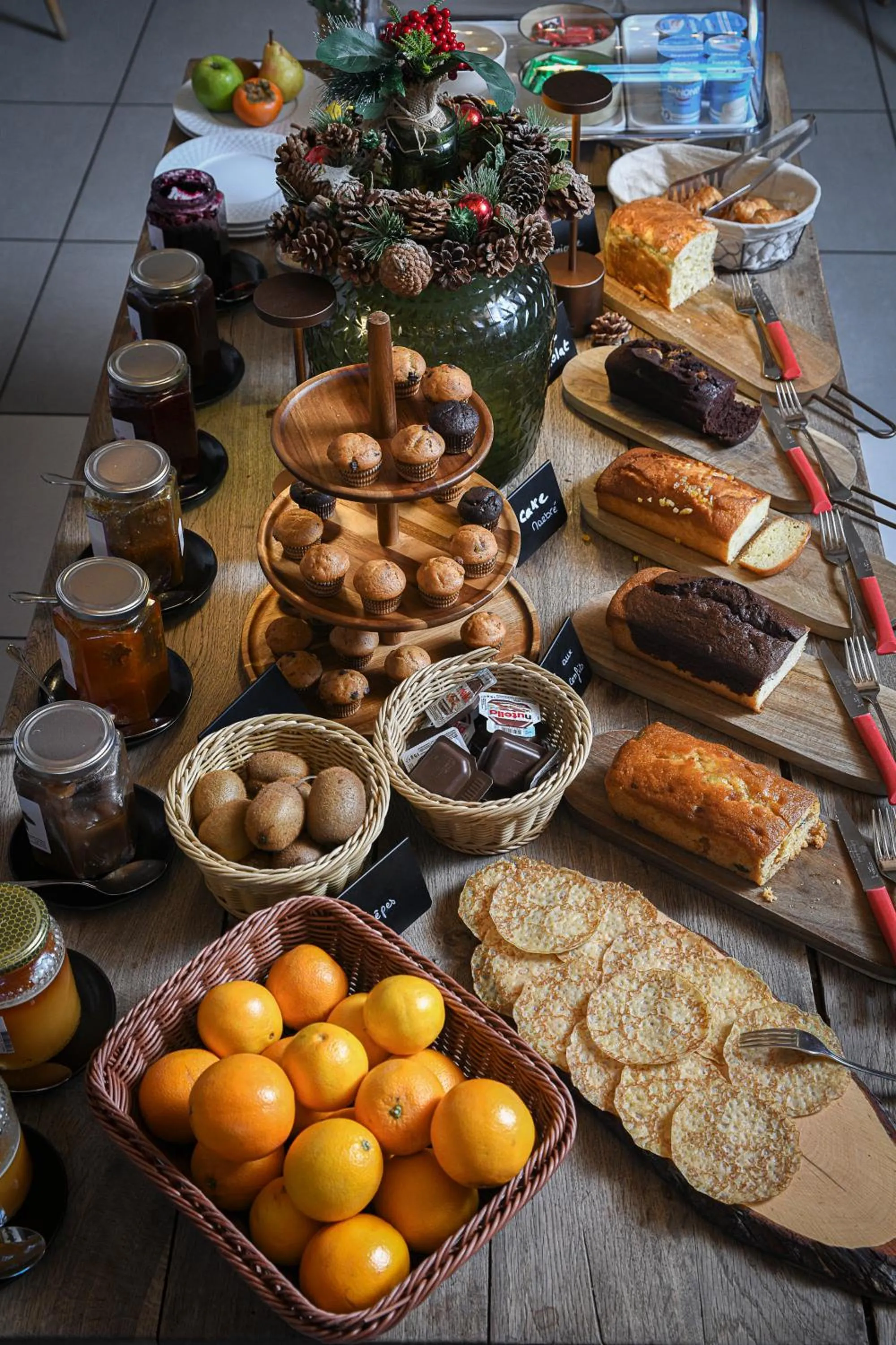 Continental breakfast in Les Villas du Domaine de Suzel