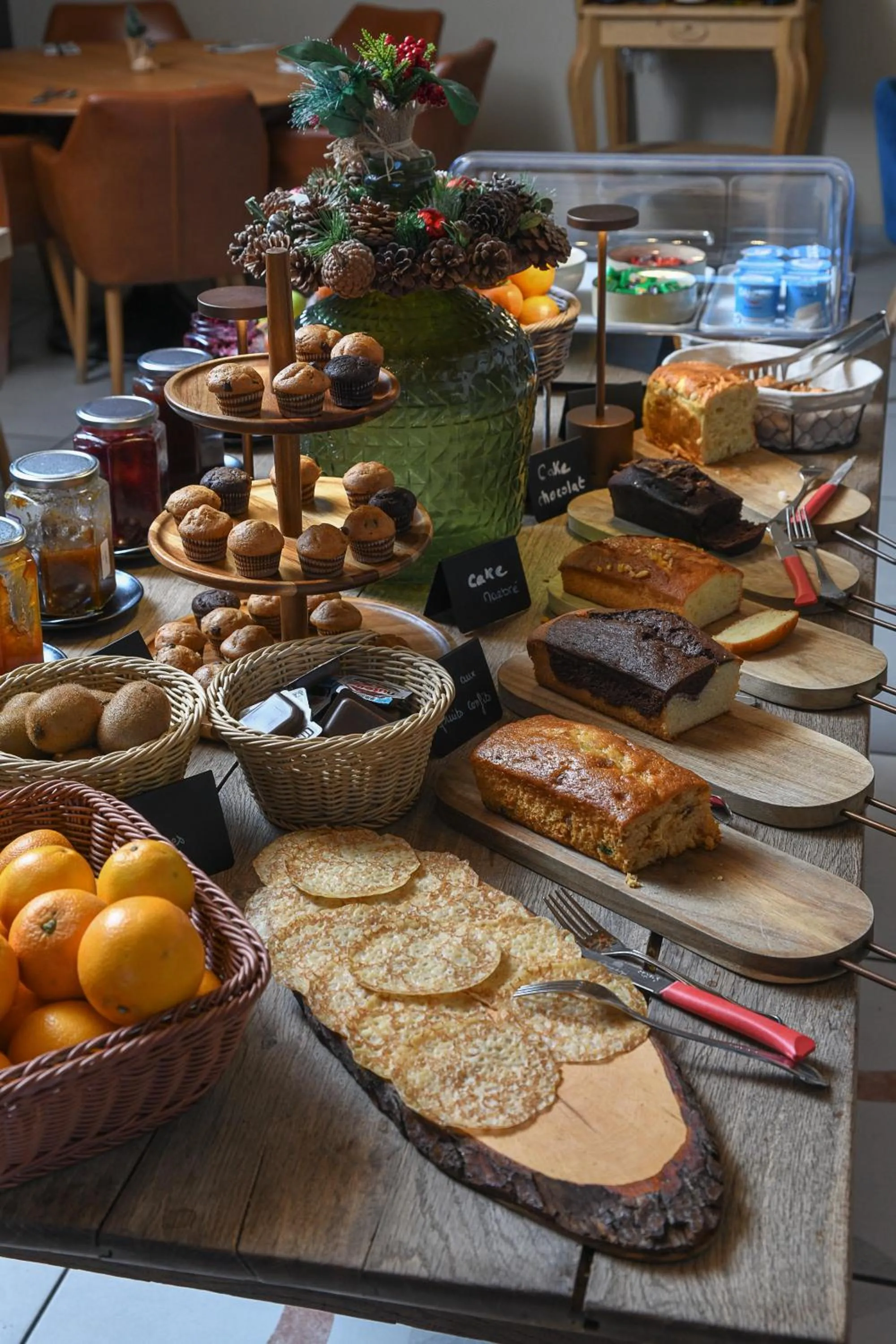 Continental breakfast in Les Villas du Domaine de Suzel