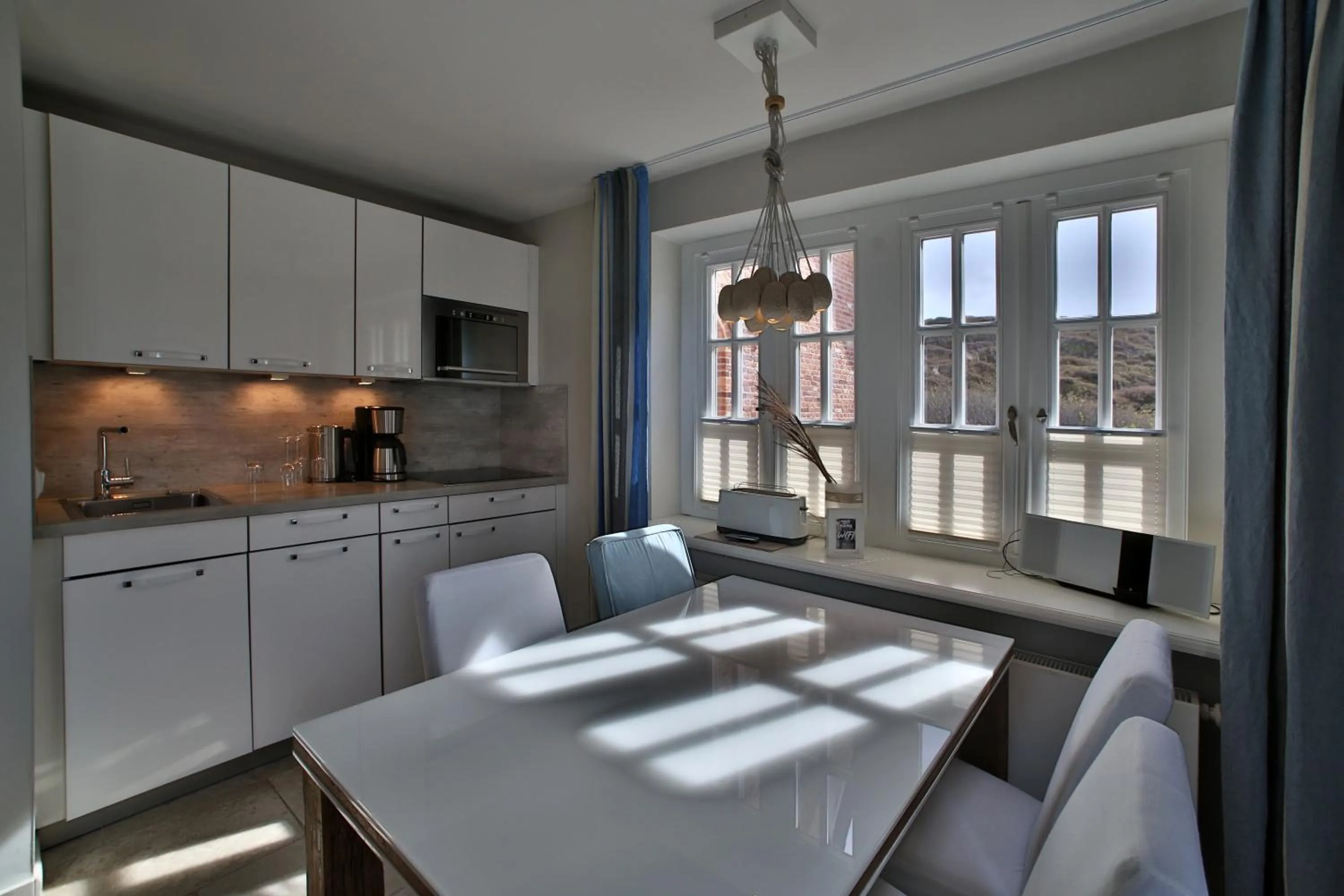 Kitchen or kitchenette in Apartmenthaus Budersandstraße 53