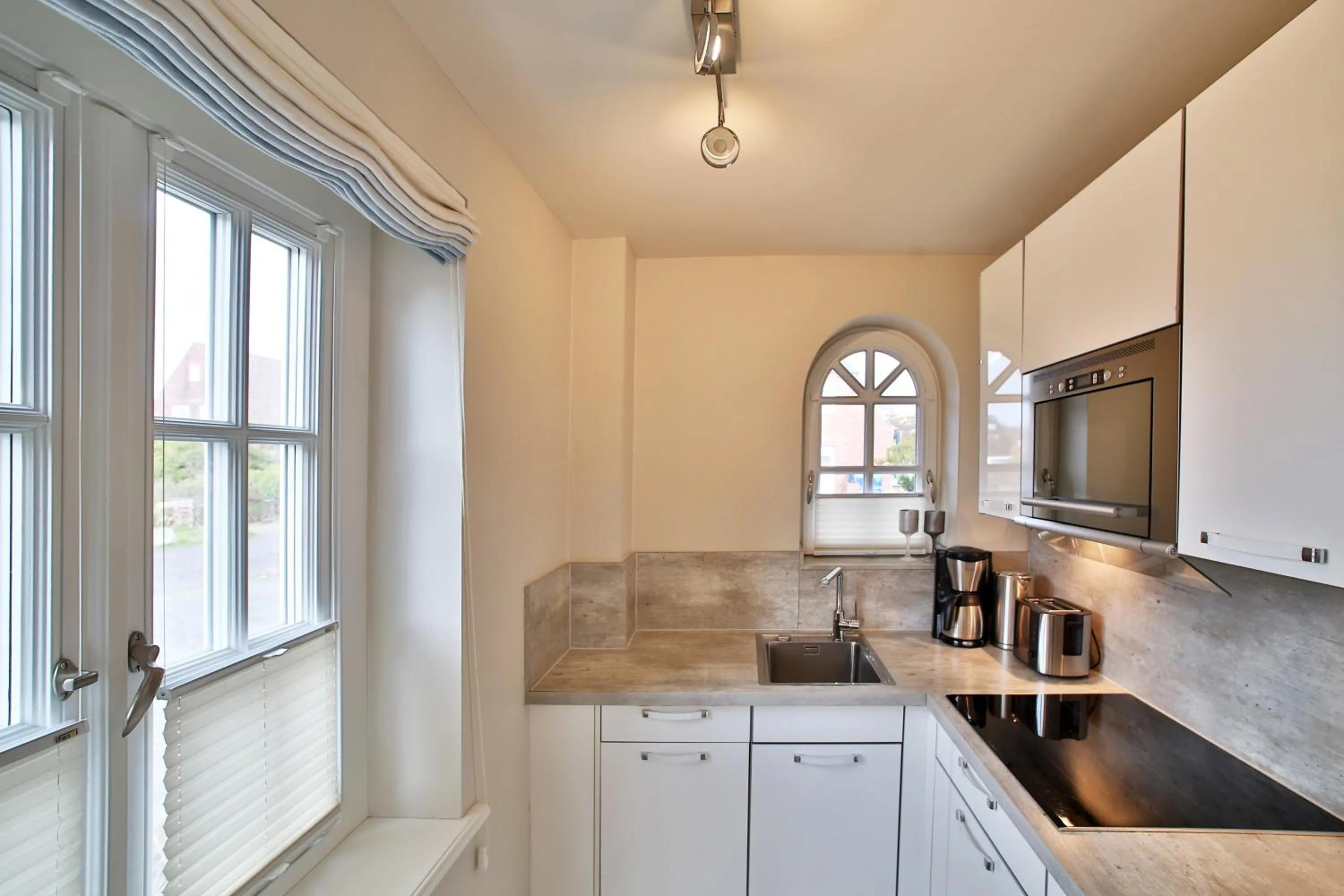 Kitchen or kitchenette in Apartmenthaus Budersandstraße 53