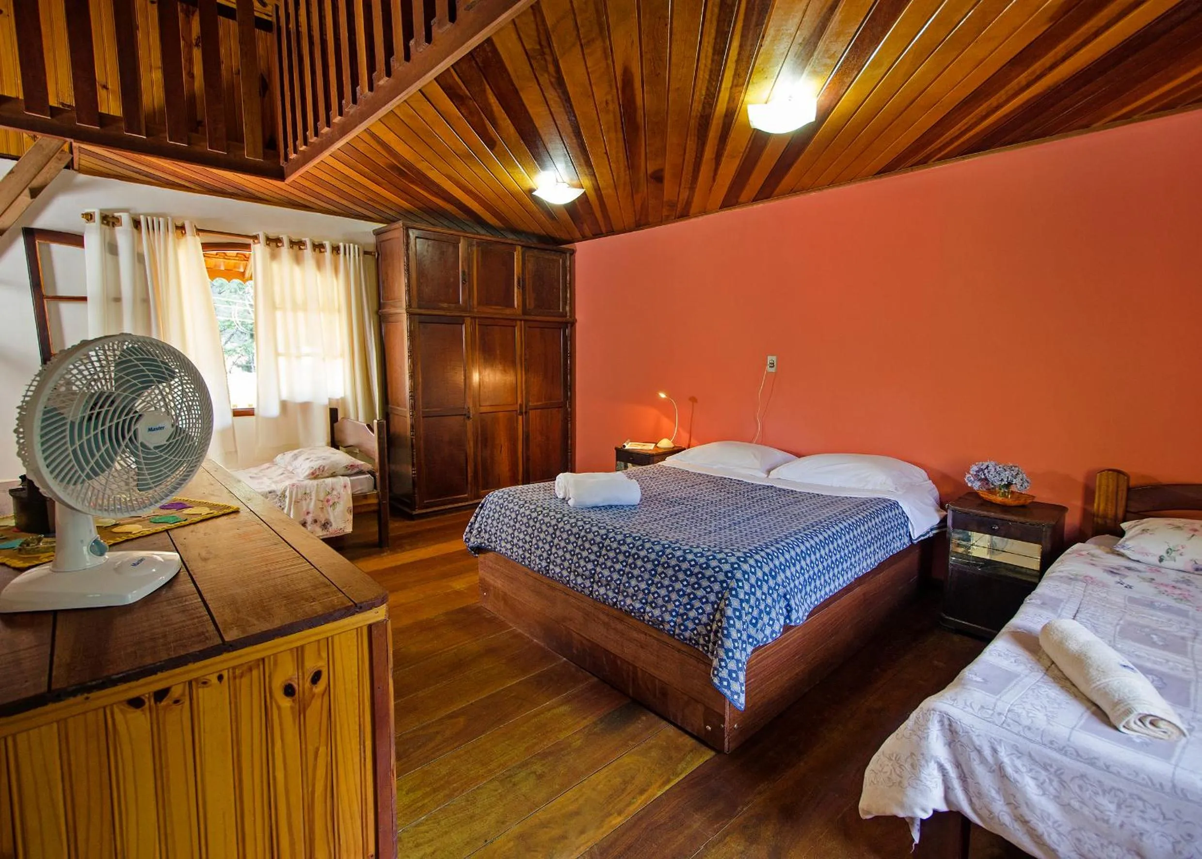 Bed in Pousada da Gruta