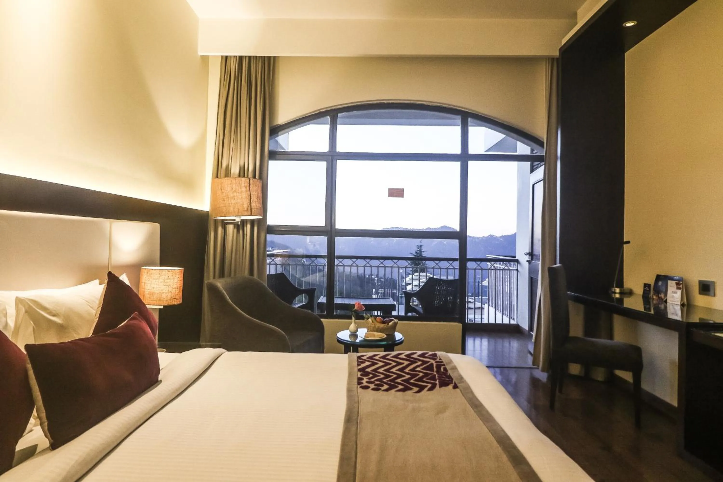 View (from property/room), Bed in Marigold Sarovar Portico Shimla