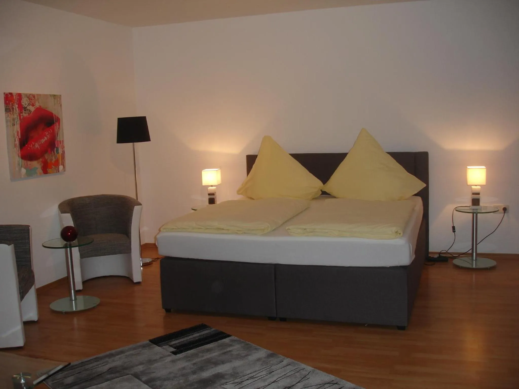 Bedroom, Bed in City-Pension-Dortmund
