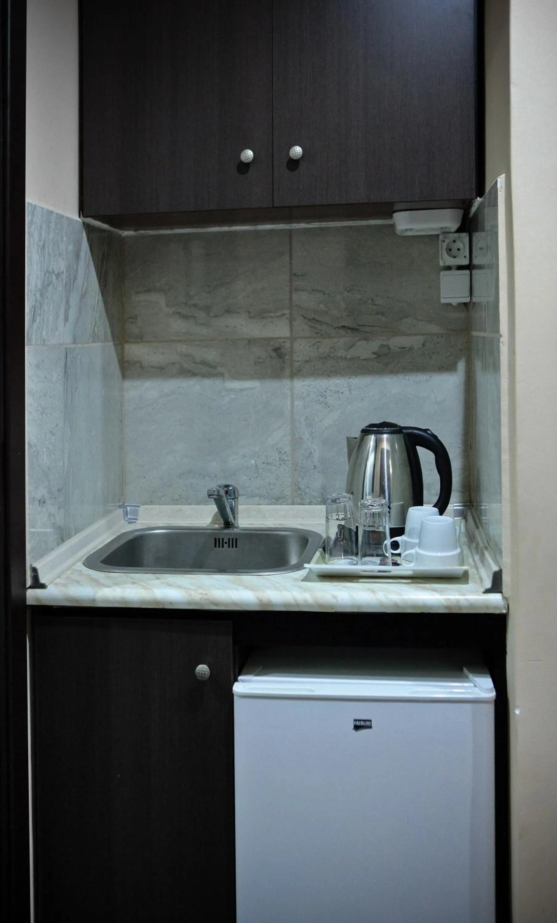 Kitchen or kitchenette in Hotel Epavli