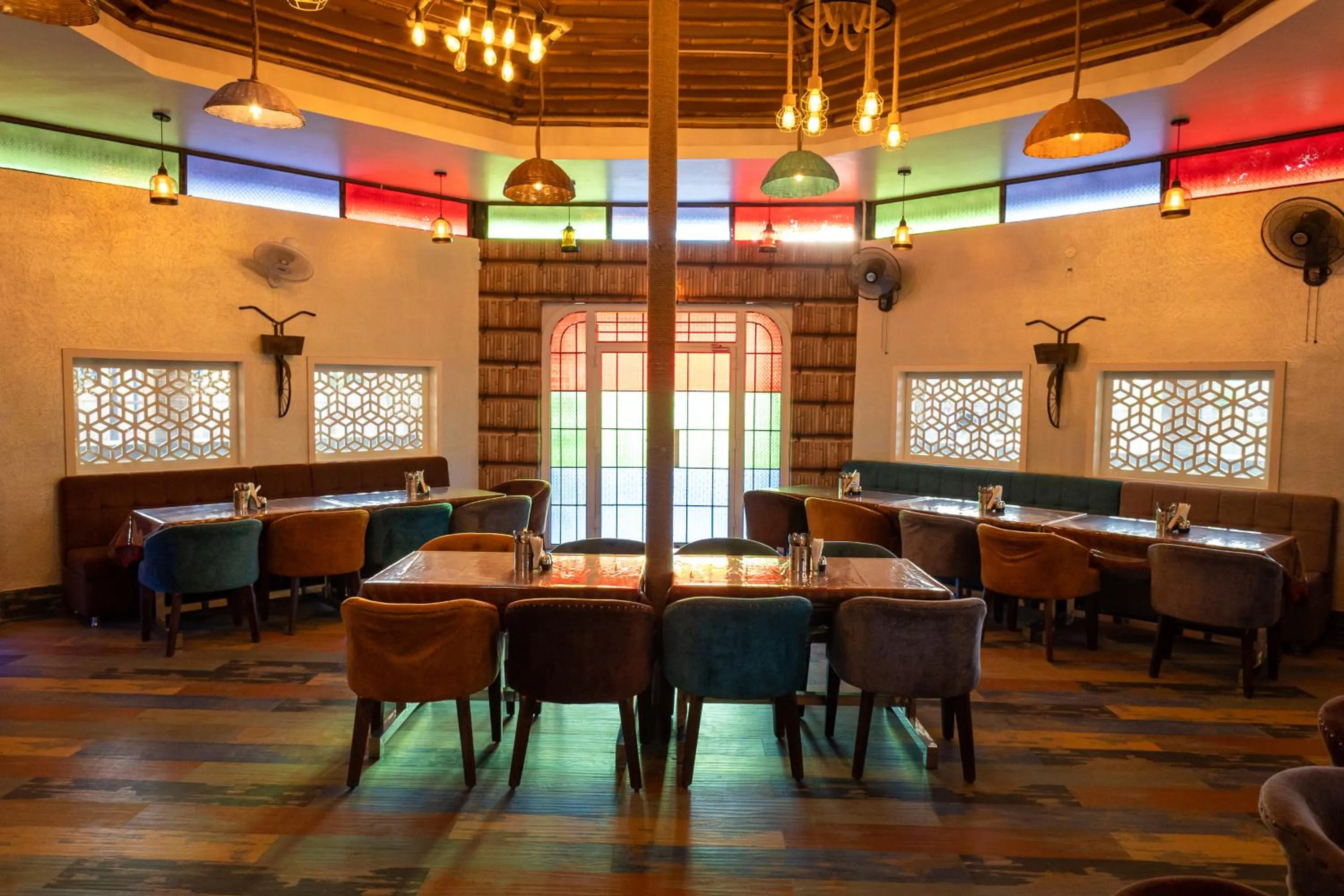 Dining area in Riddhi Siddhi Resorts