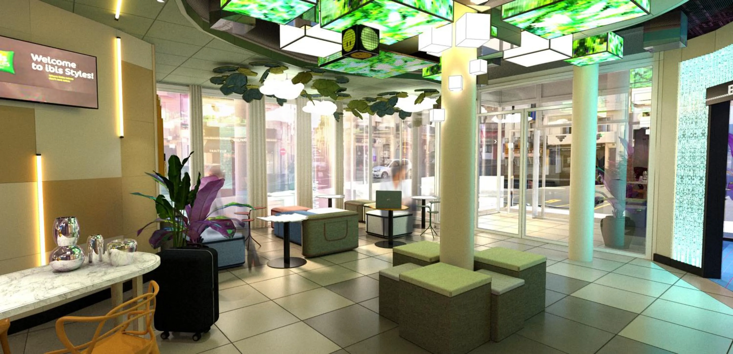 Lobby or reception in ibis Styles Béziers Centre