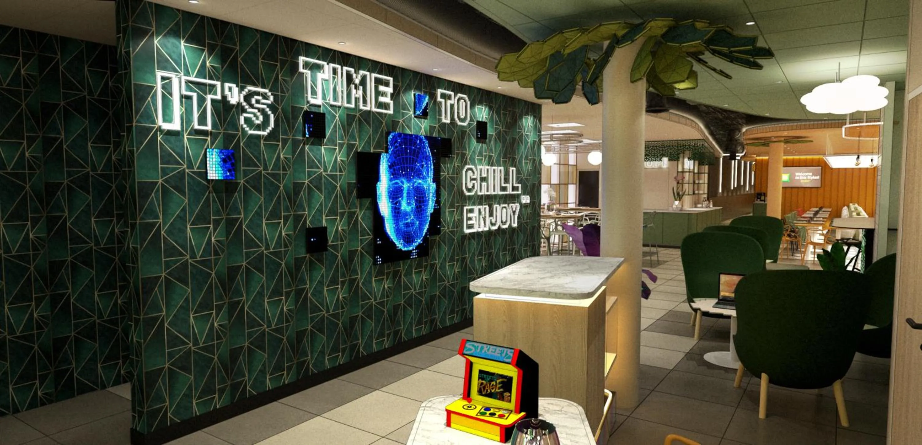 Lobby or reception in ibis Styles Béziers Centre