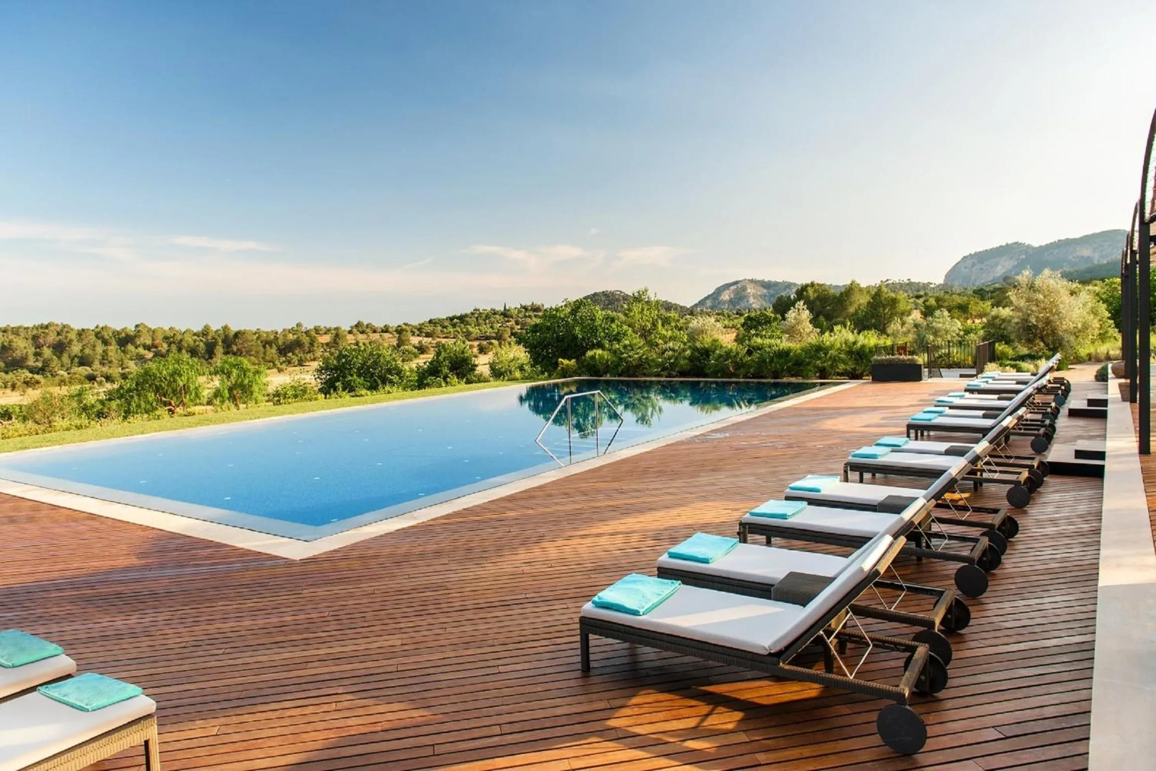 Pool view in Castell Son Claret - The Leading Hotels of the World