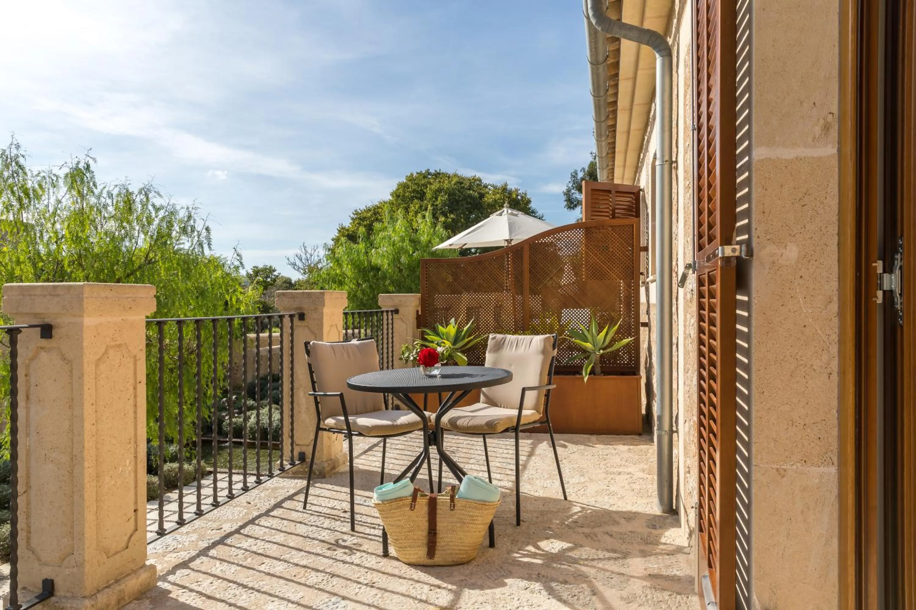 Balcony/Terrace in Castell Son Claret - The Leading Hotels of the World