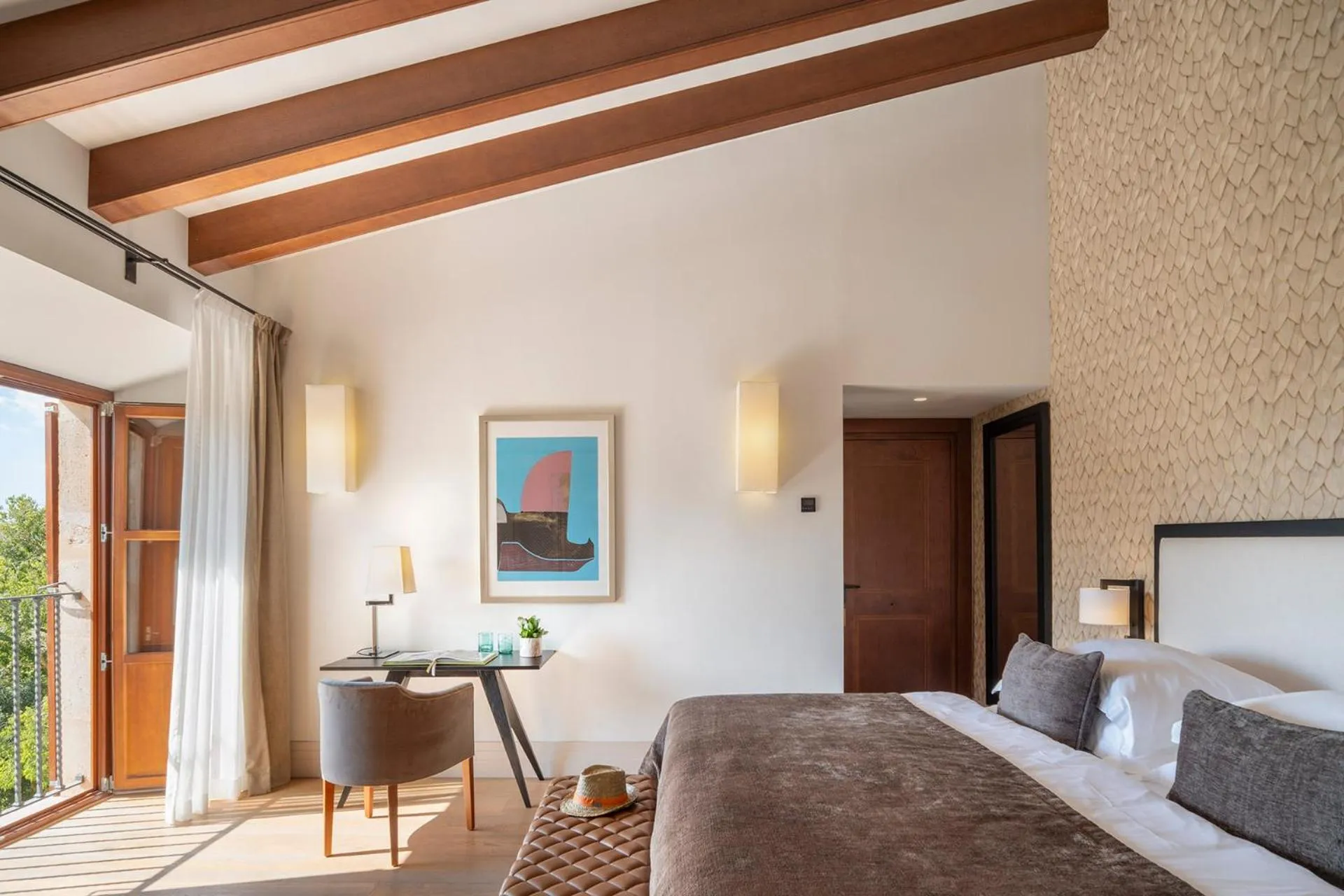 Bed in Castell Son Claret - The Leading Hotels of the World