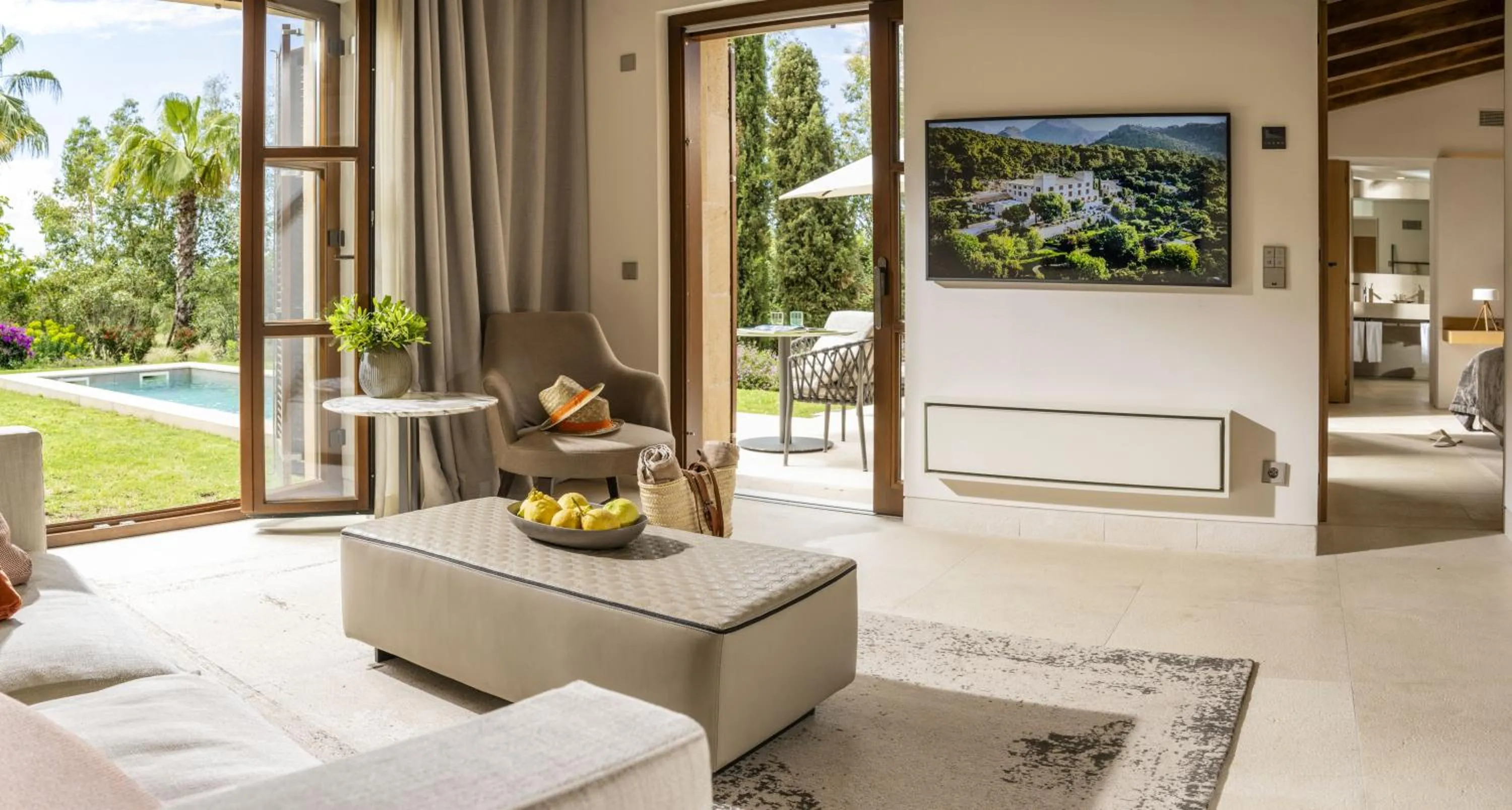 Living room in Castell Son Claret - The Leading Hotels of the World