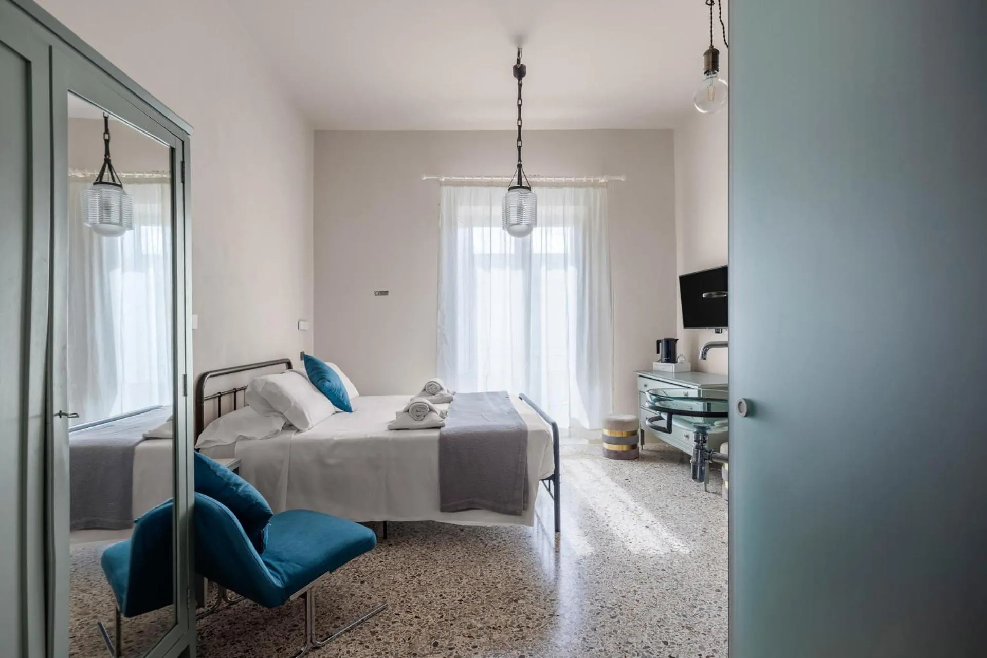 Bed in Palazzo Cavarretta - Le Stanze di Pinella