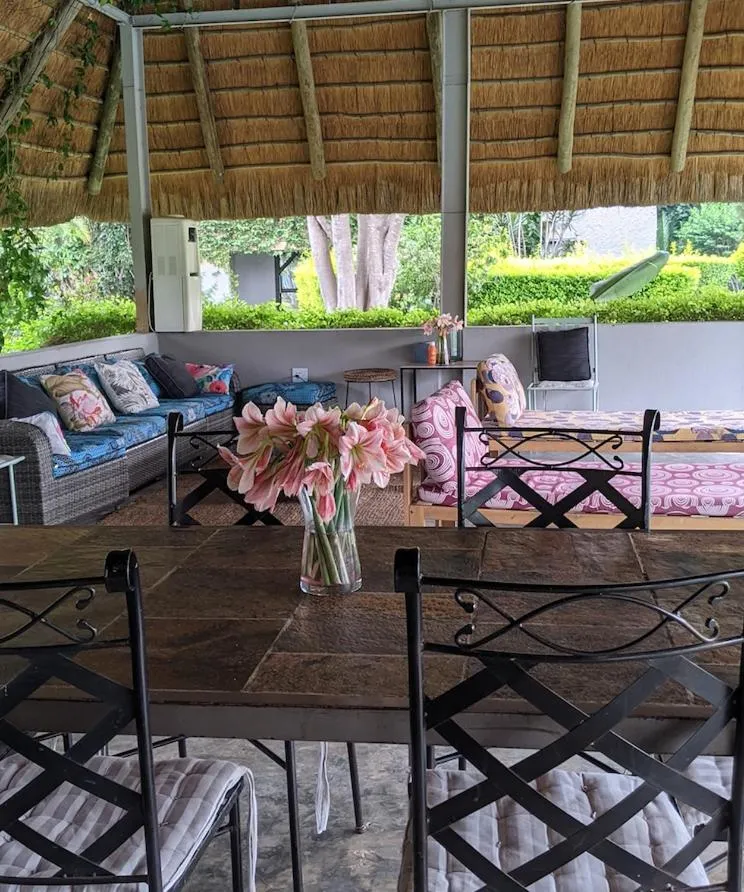 Seating area in Sunbirds Lodge Chobe