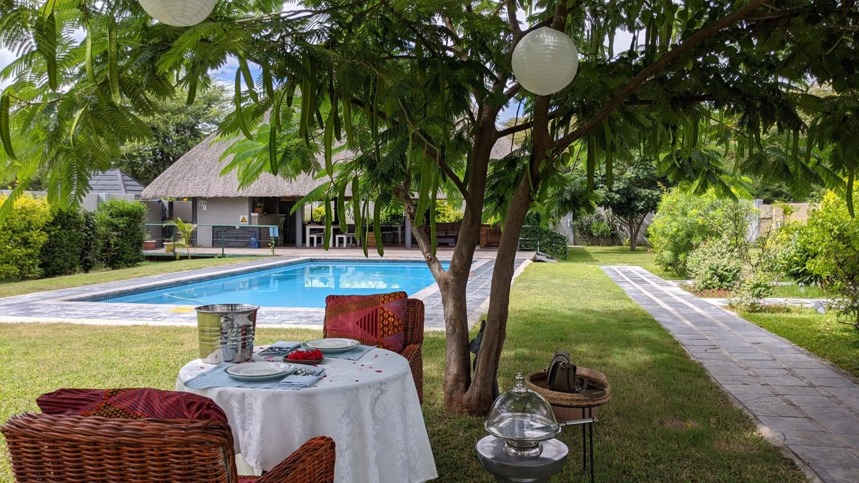 Swimming pool in Sunbirds Lodge Chobe
