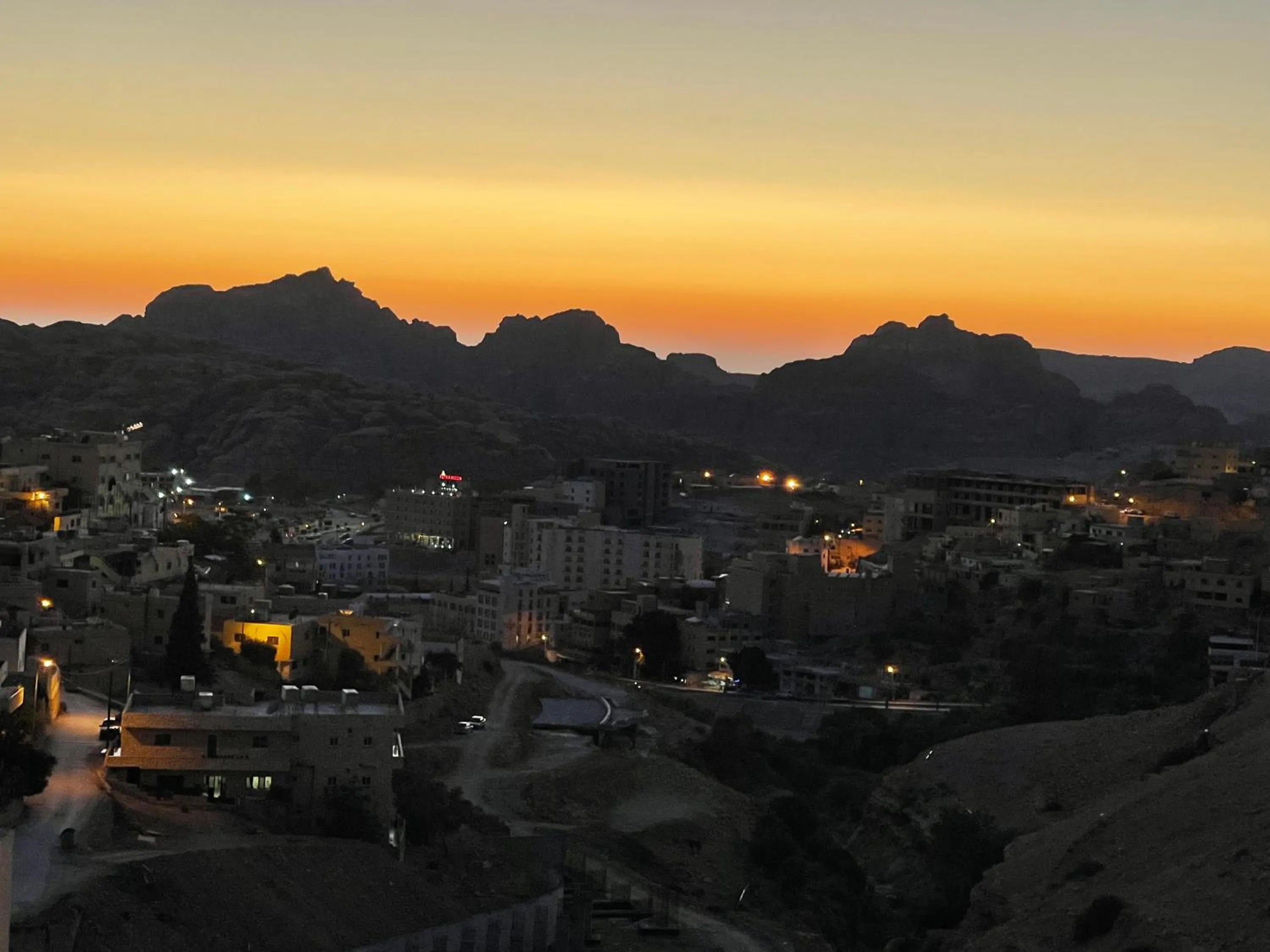 Sunset in Petra Heart Hotel