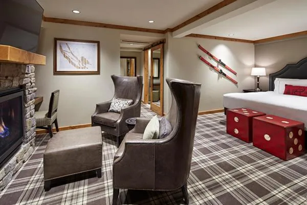 Bed in The Landing Resort and Spa