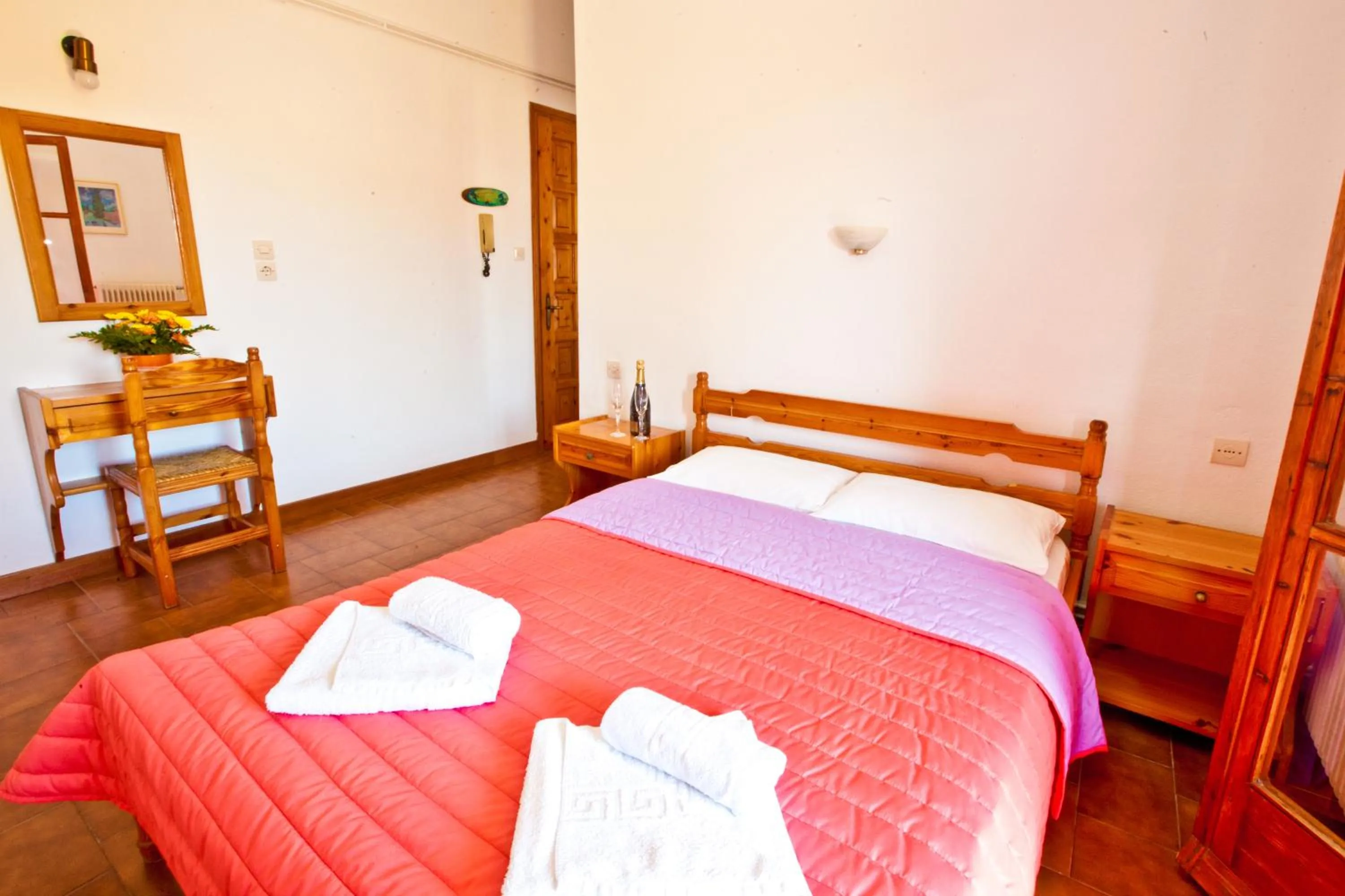 Bedroom, Bed in Skiathos House