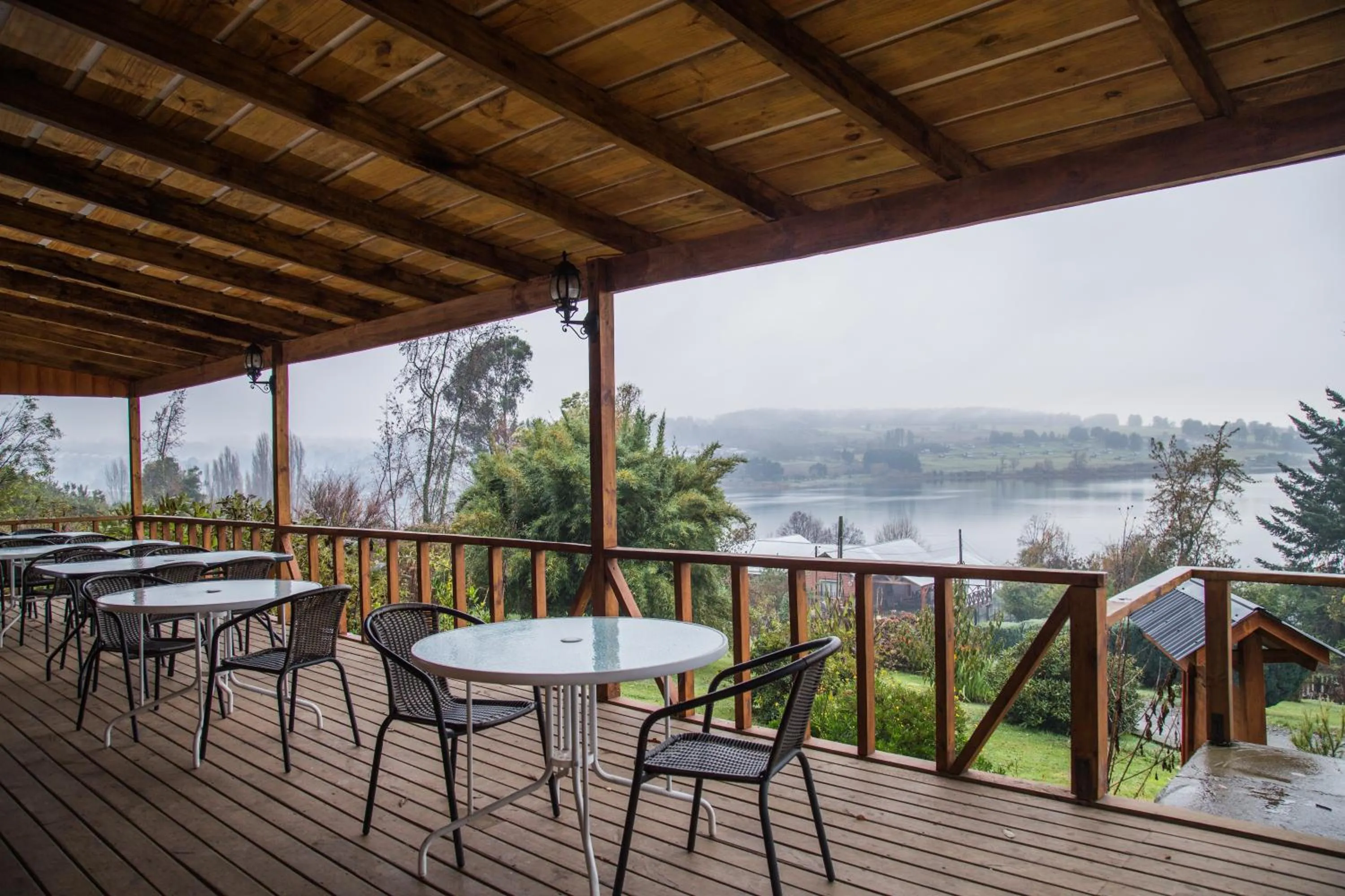 Balcony/Terrace in Apart hotel Puchaley Lafquen