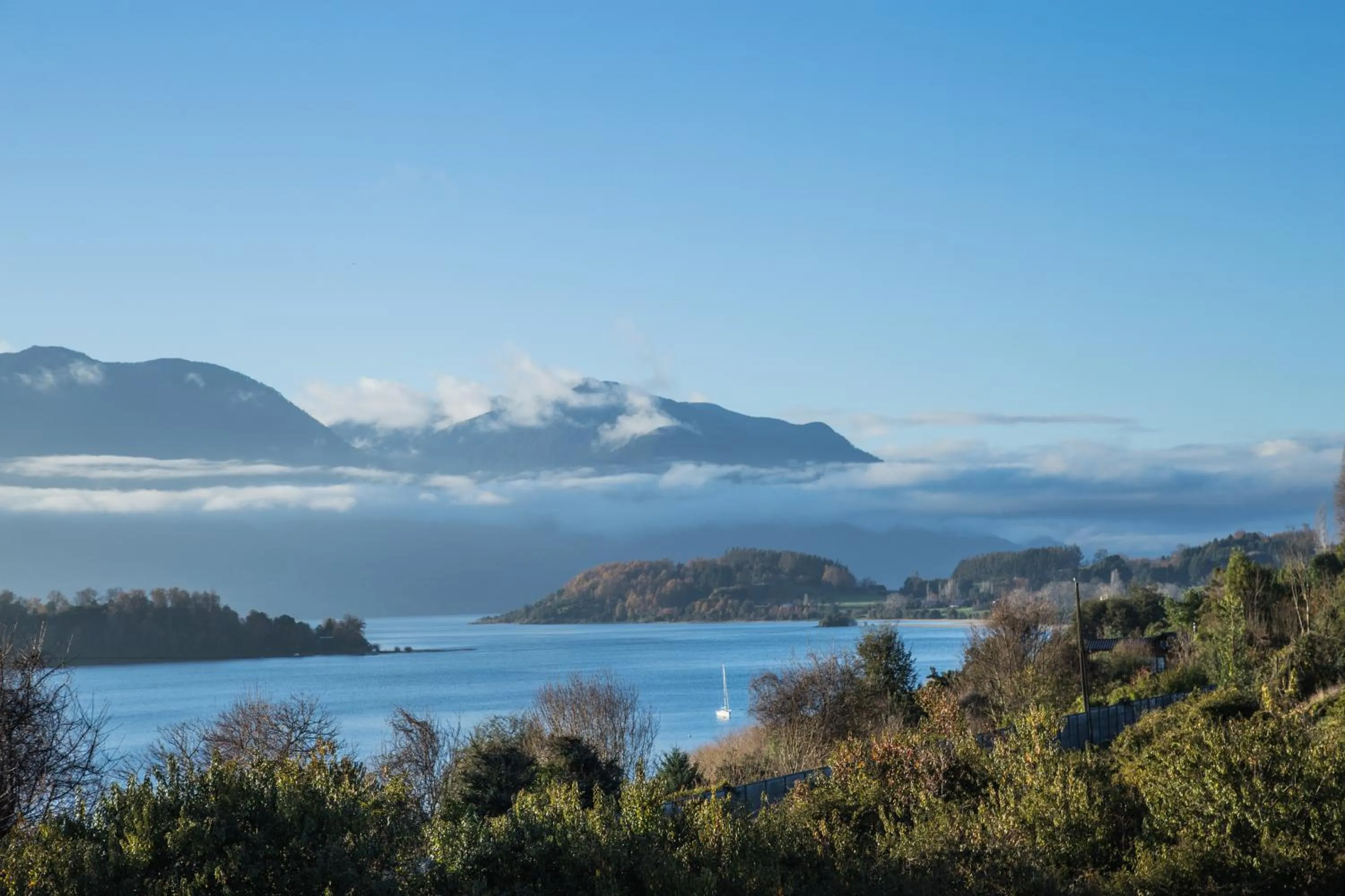 Lake view in Apart hotel Puchaley Lafquen