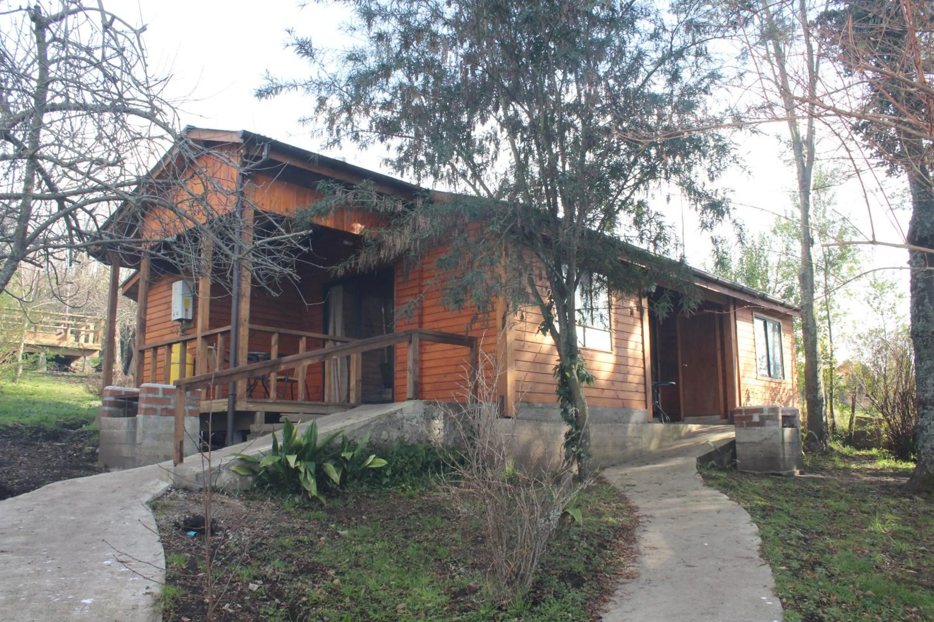 Garden view in Apart hotel Puchaley Lafquen