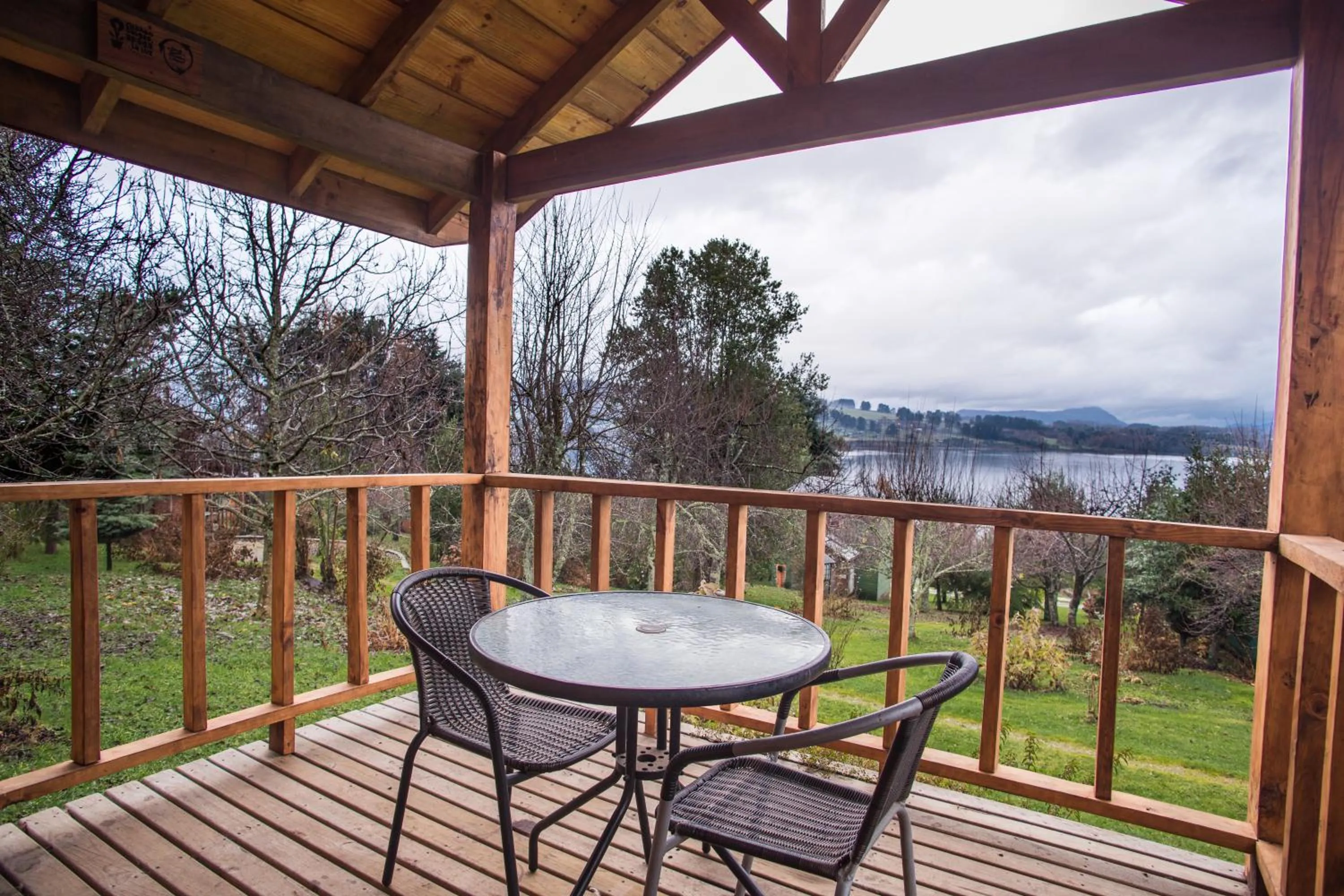 Balcony/Terrace in Apart hotel Puchaley Lafquen