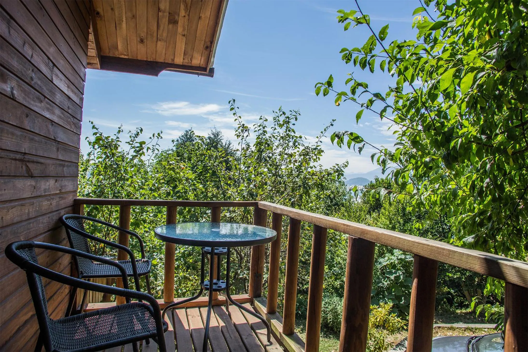 Balcony/Terrace in Apart hotel Puchaley Lafquen