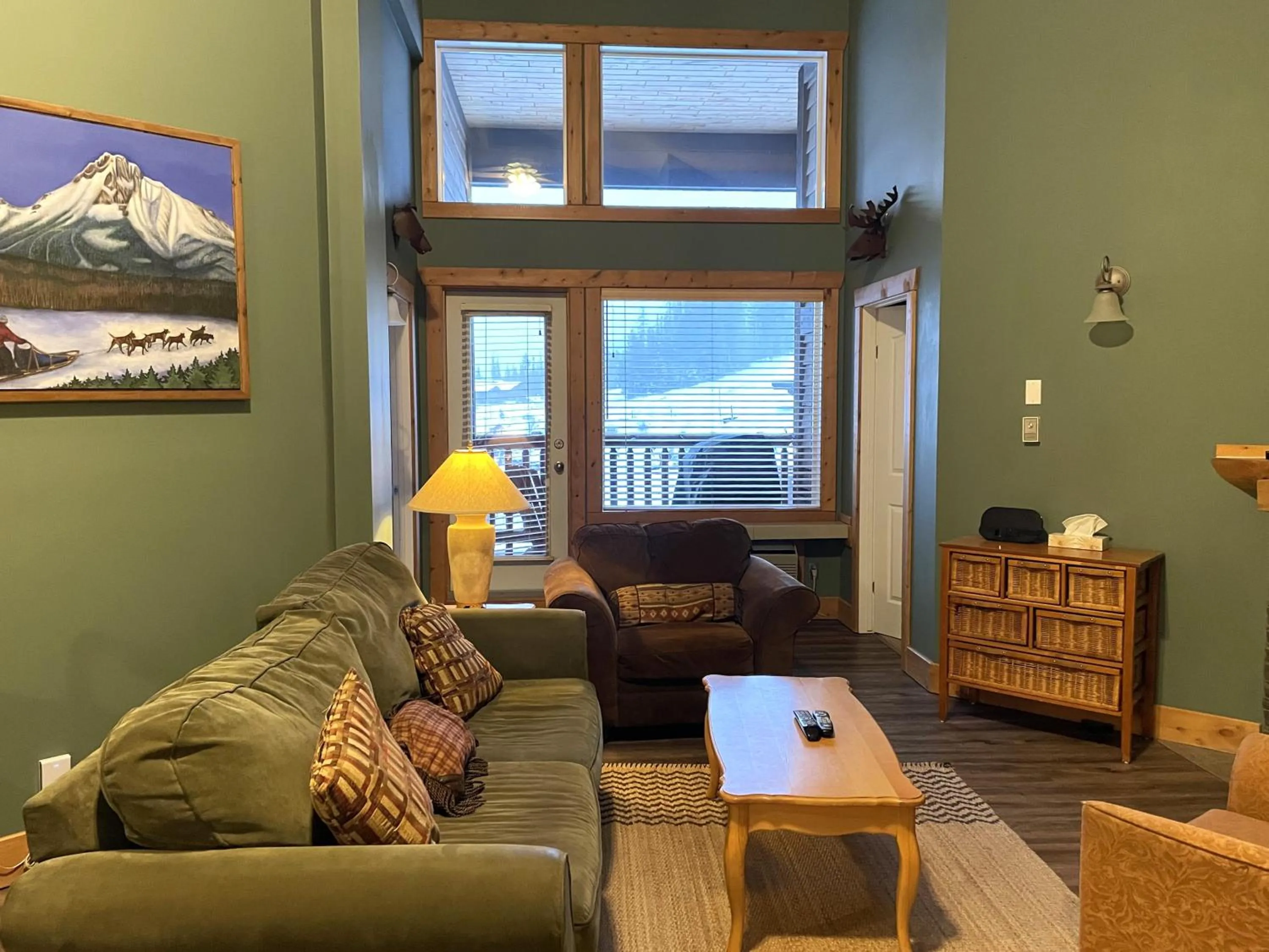 Living room in Cornerstone Lodge by Park Vacation Management