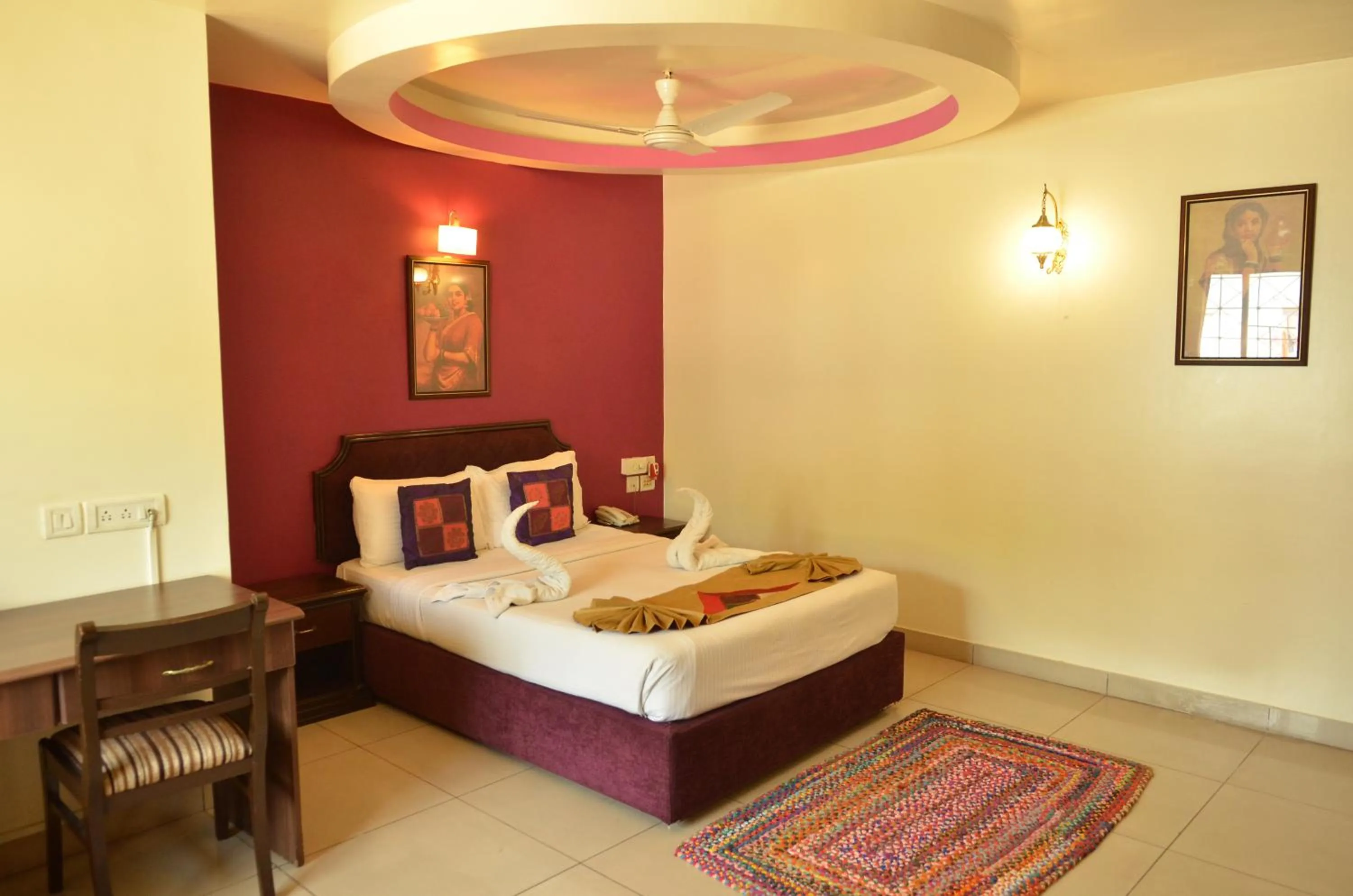 Bed in Cubbon Suites