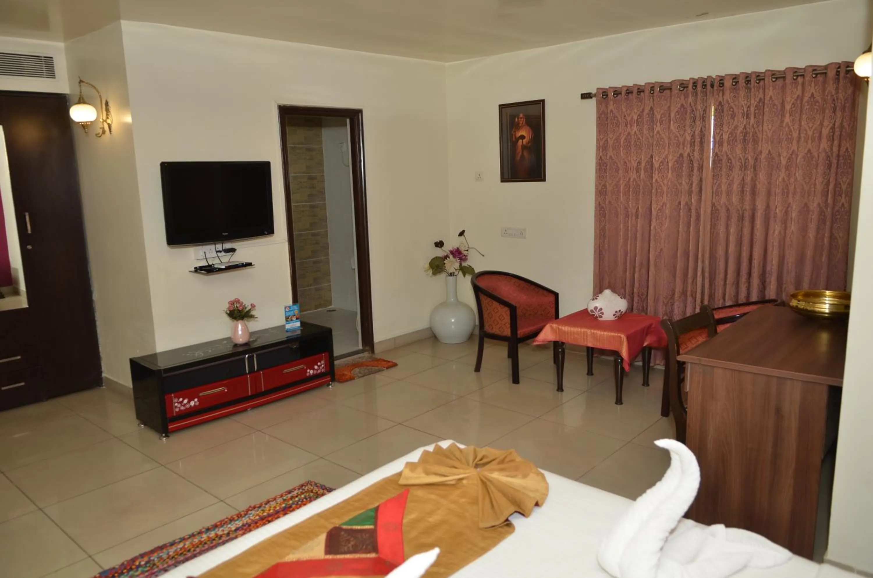 Bed in Cubbon Suites