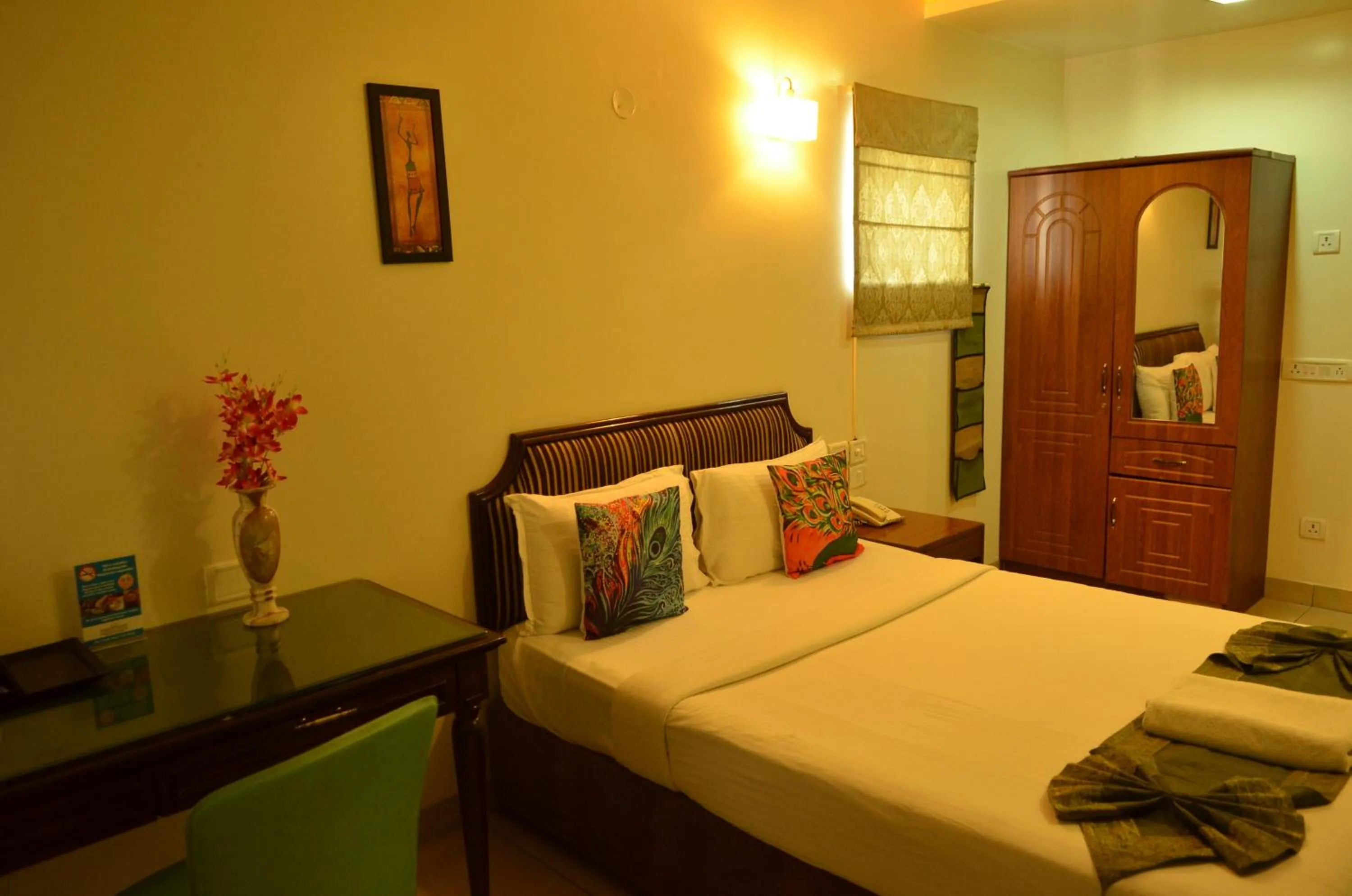 Bed in Cubbon Suites