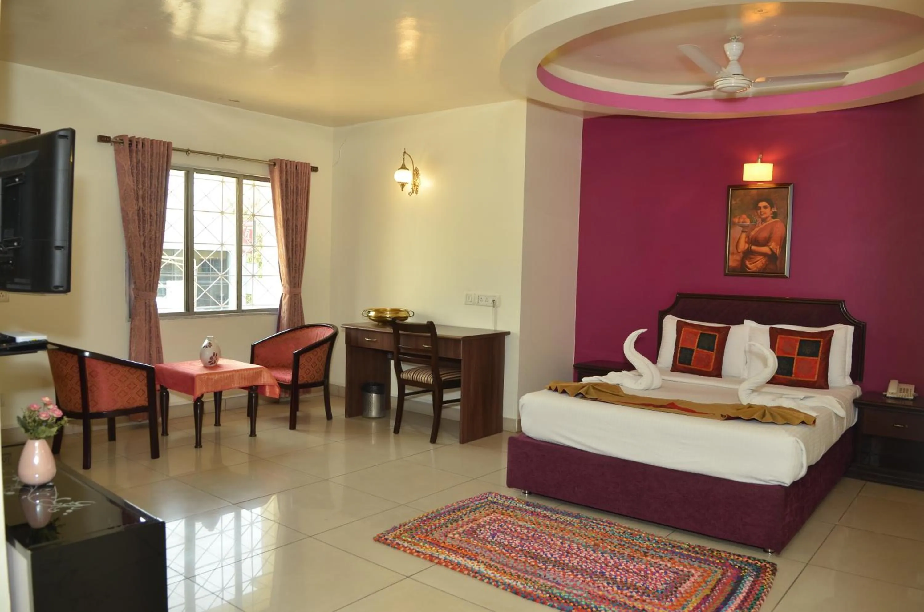 Bed in Cubbon Suites