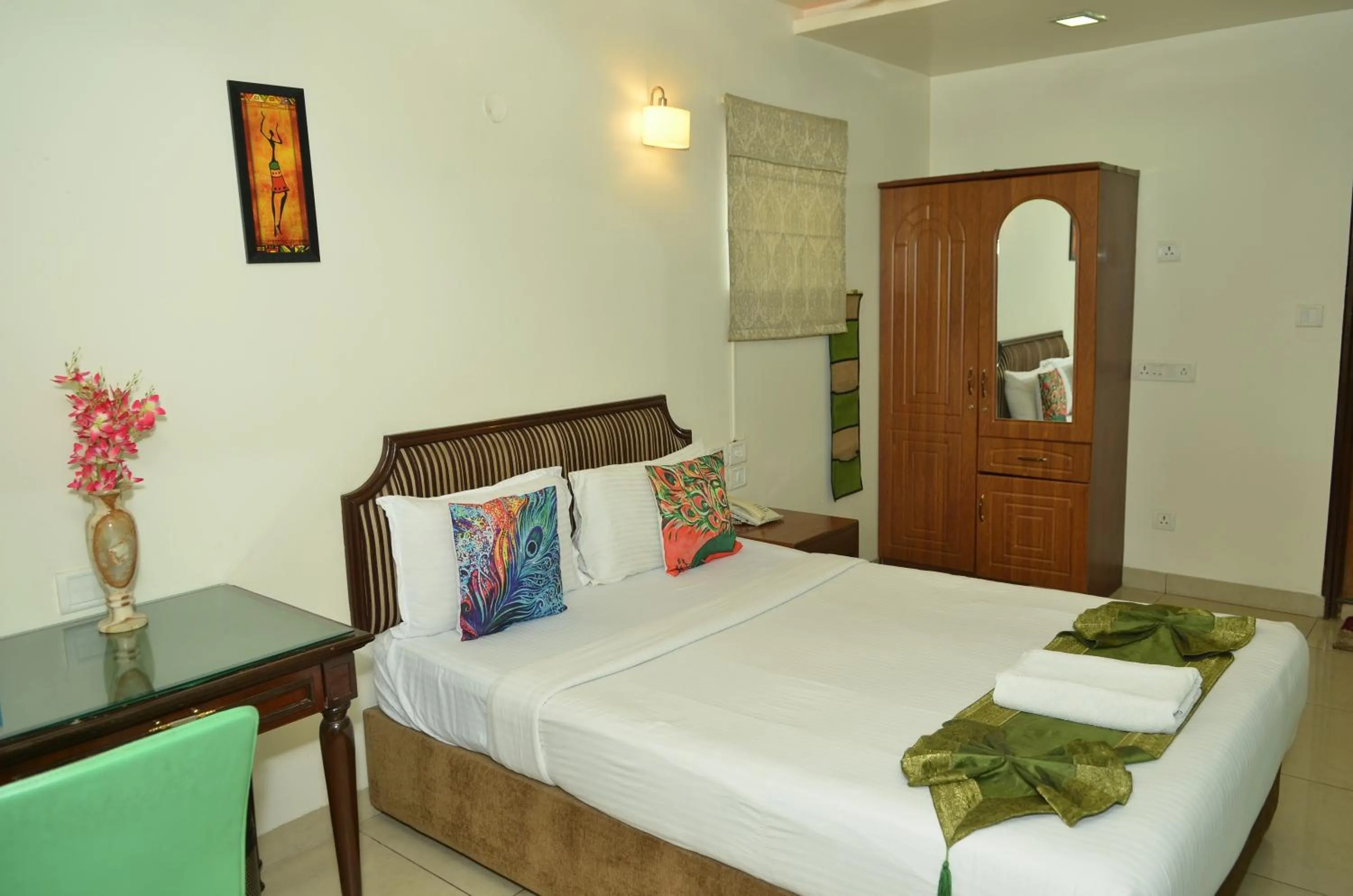 Bed in Cubbon Suites