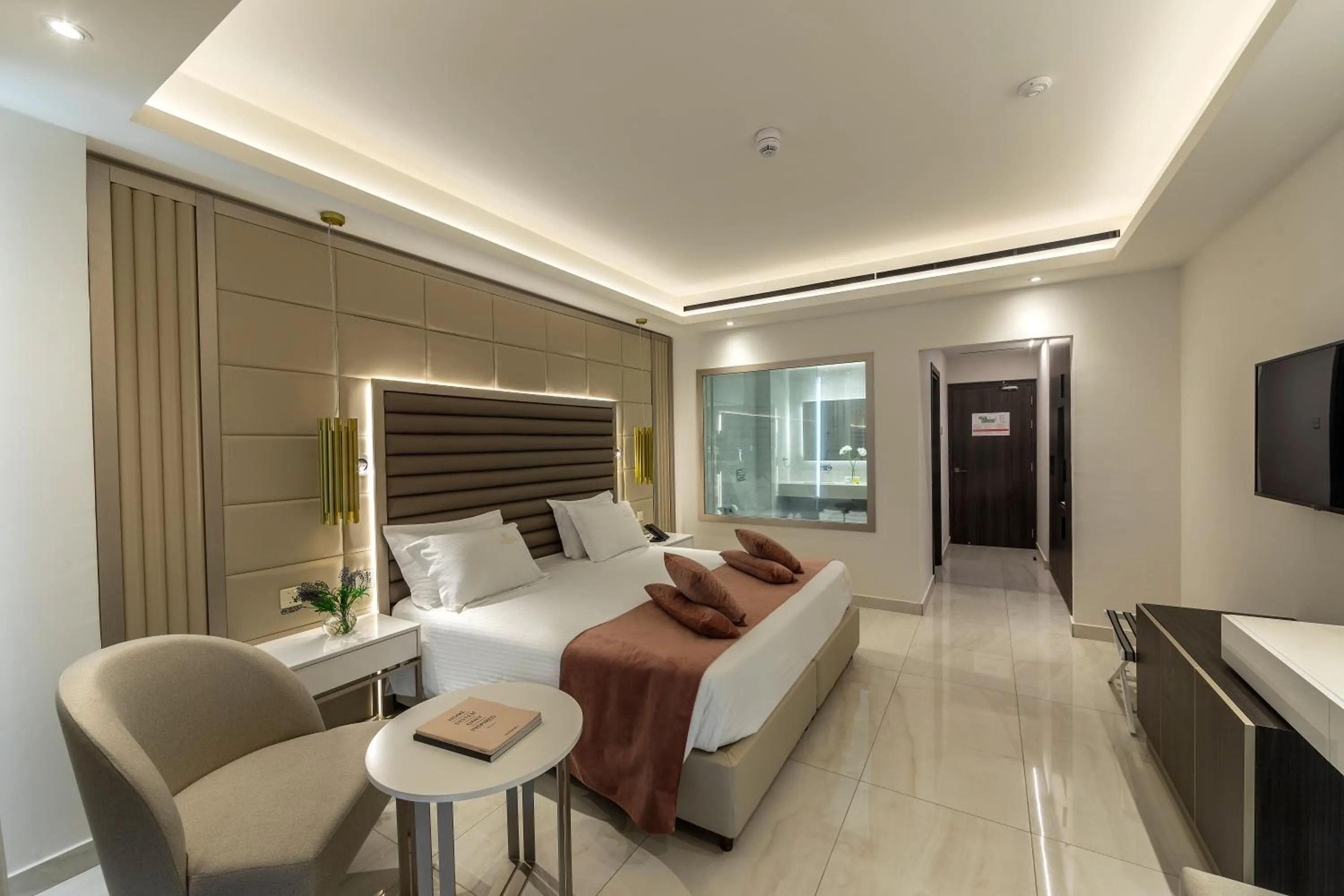 Bed in Chrysomare Beach Hotel & Resort