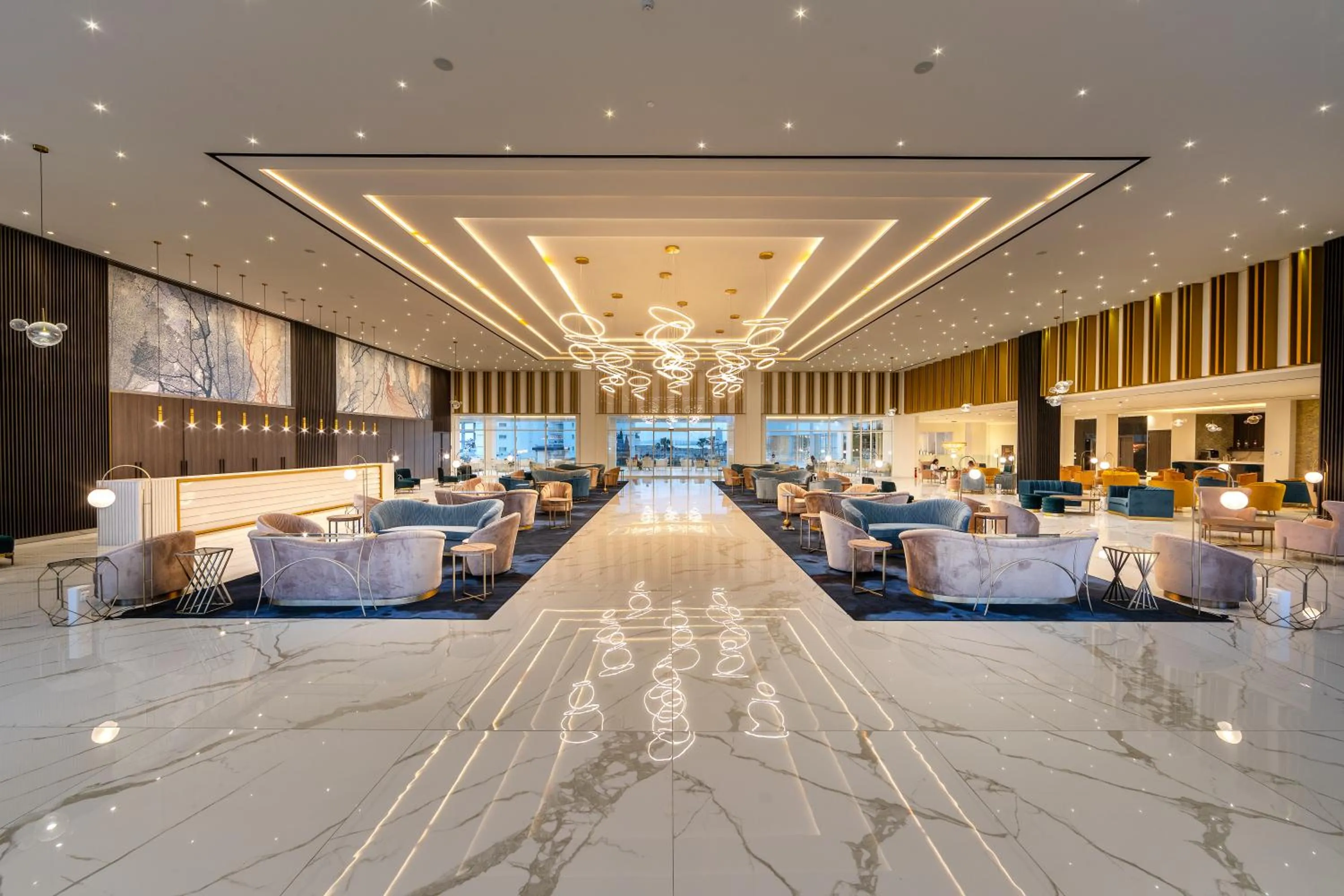 Lobby or reception in Chrysomare Beach Hotel & Resort