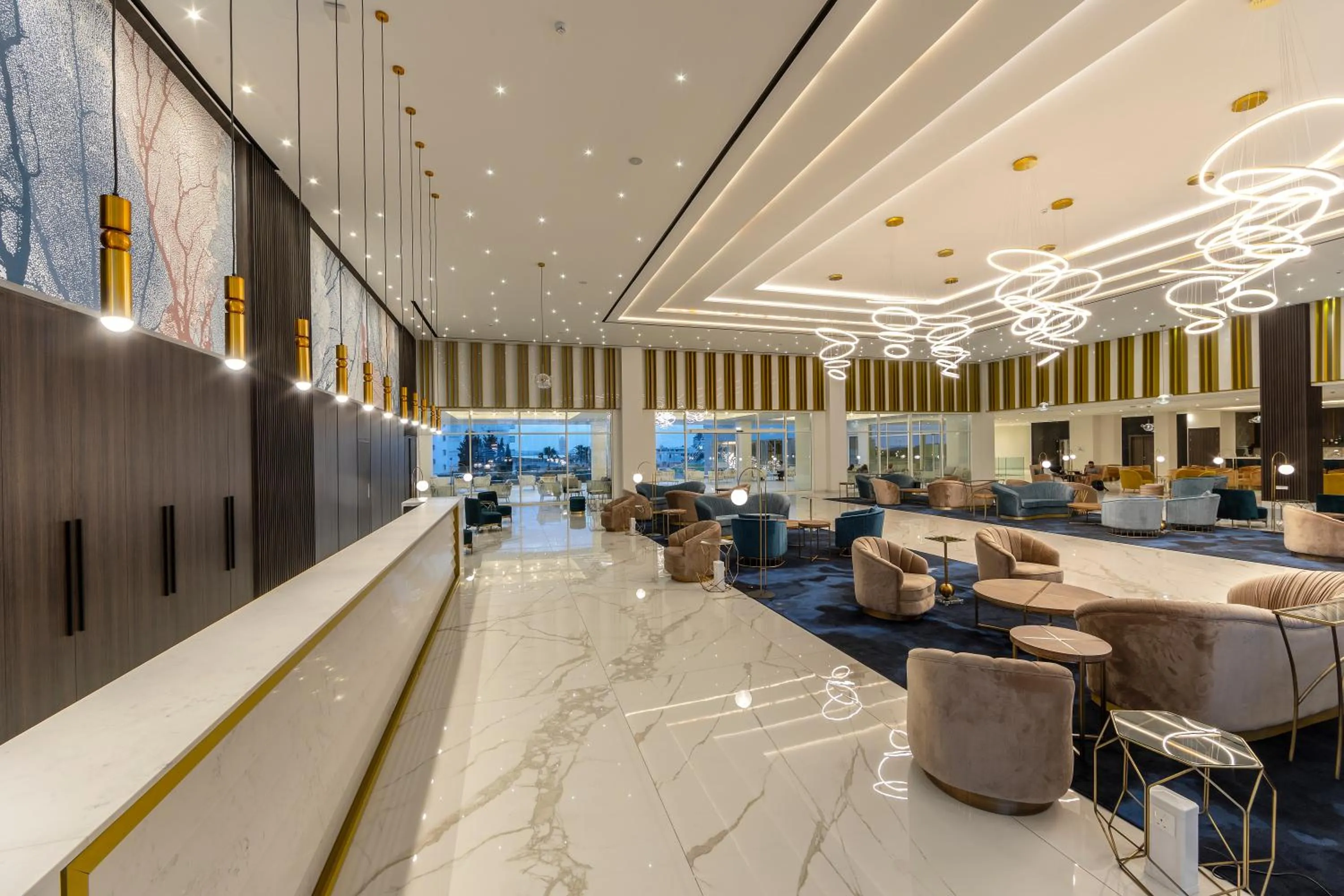 Lobby or reception in Chrysomare Beach Hotel & Resort