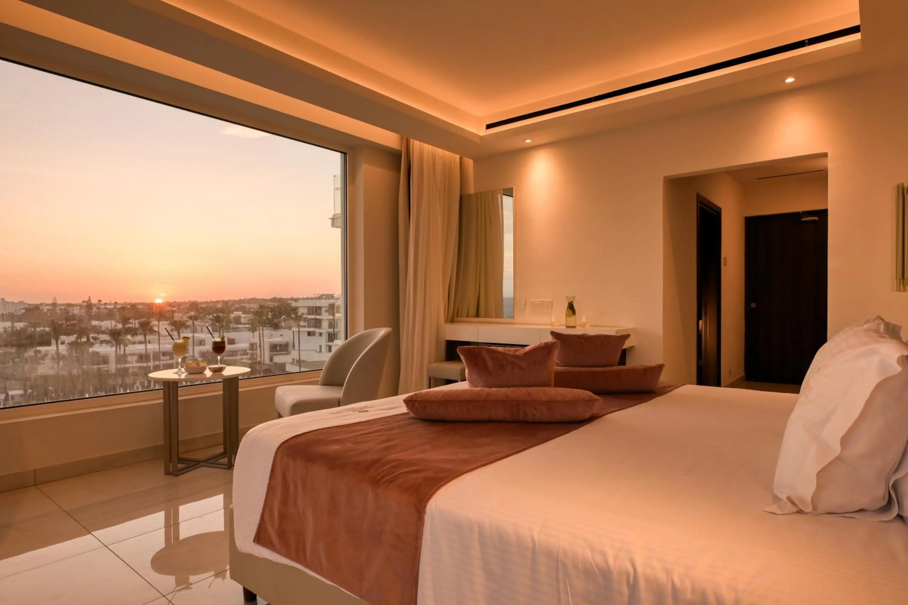 Bed in Chrysomare Beach Hotel & Resort