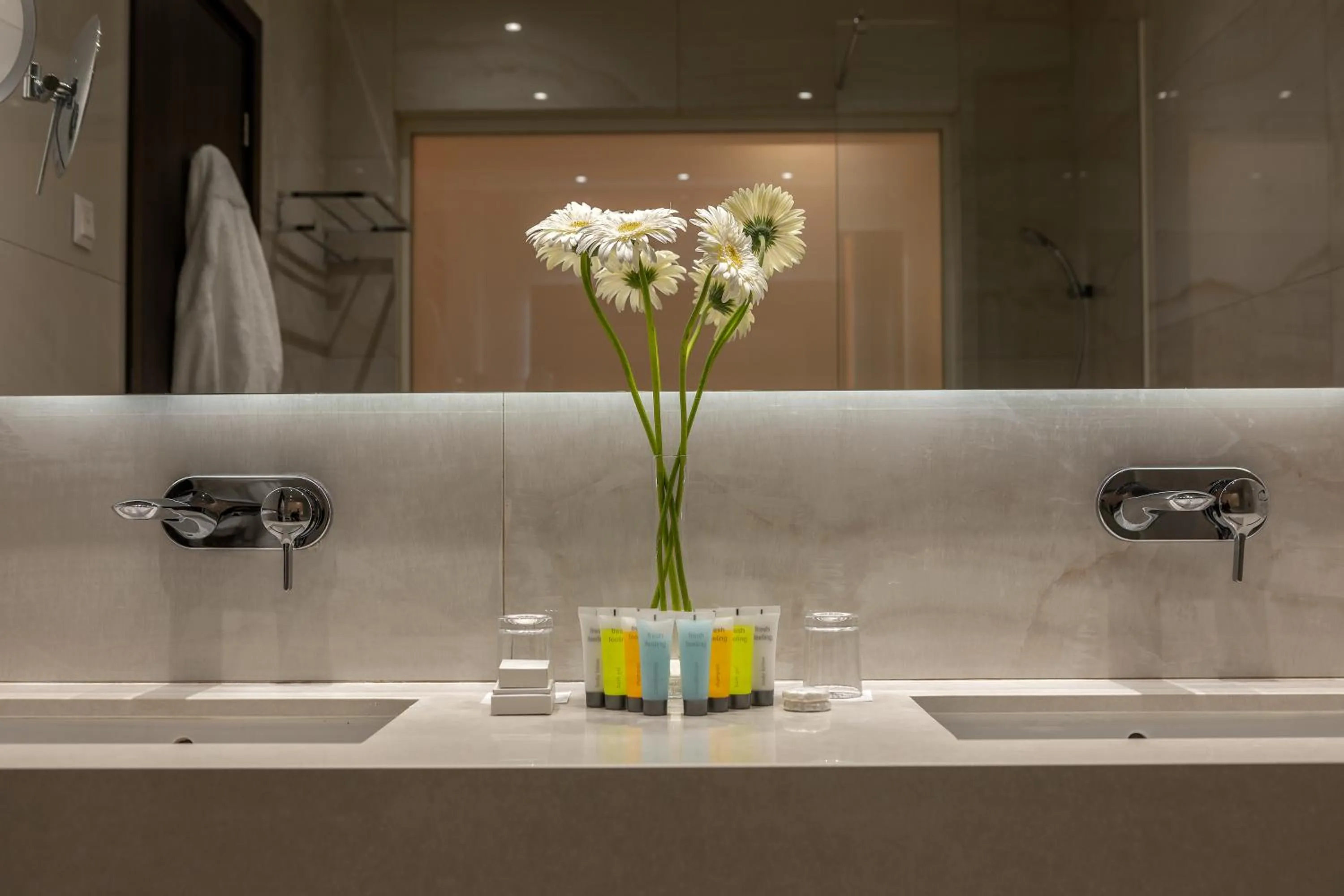 Bathroom in Chrysomare Beach Hotel & Resort