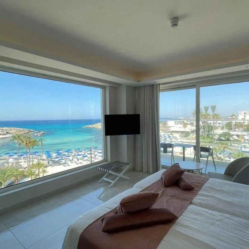 Bedroom, Bed in Chrysomare Beach Hotel & Resort