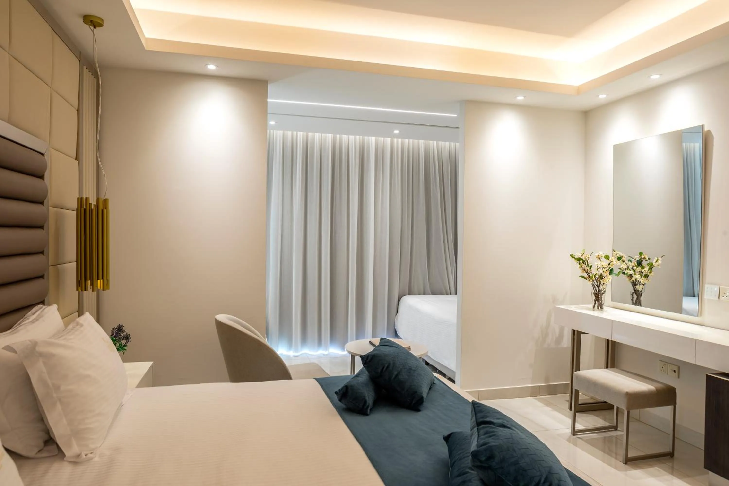 Bed in Chrysomare Beach Hotel & Resort