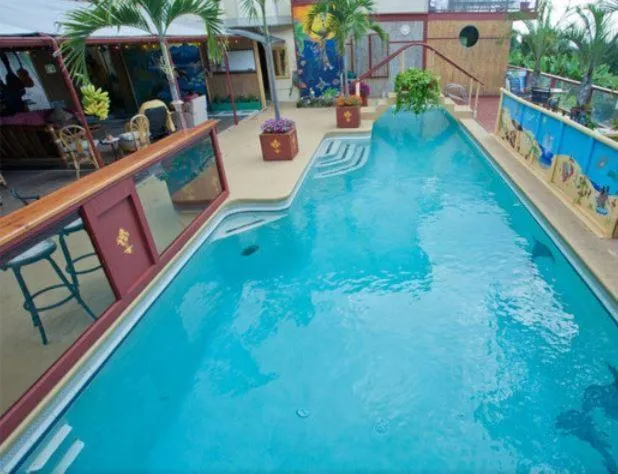 Pool view in Banyan Tree Sanctuary Guest House