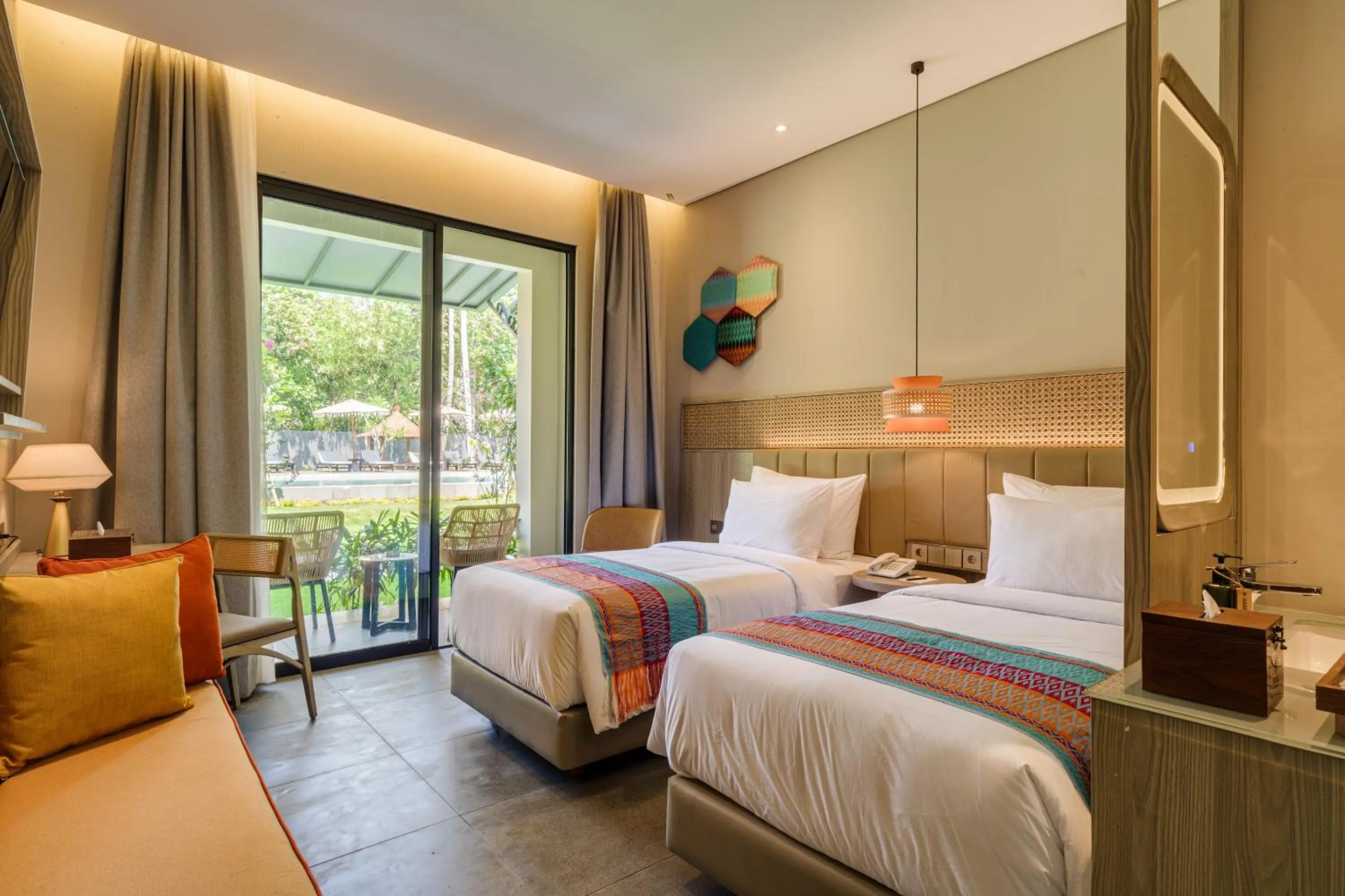 Bedroom, Bed in Sima Hotel Kuta Lombok