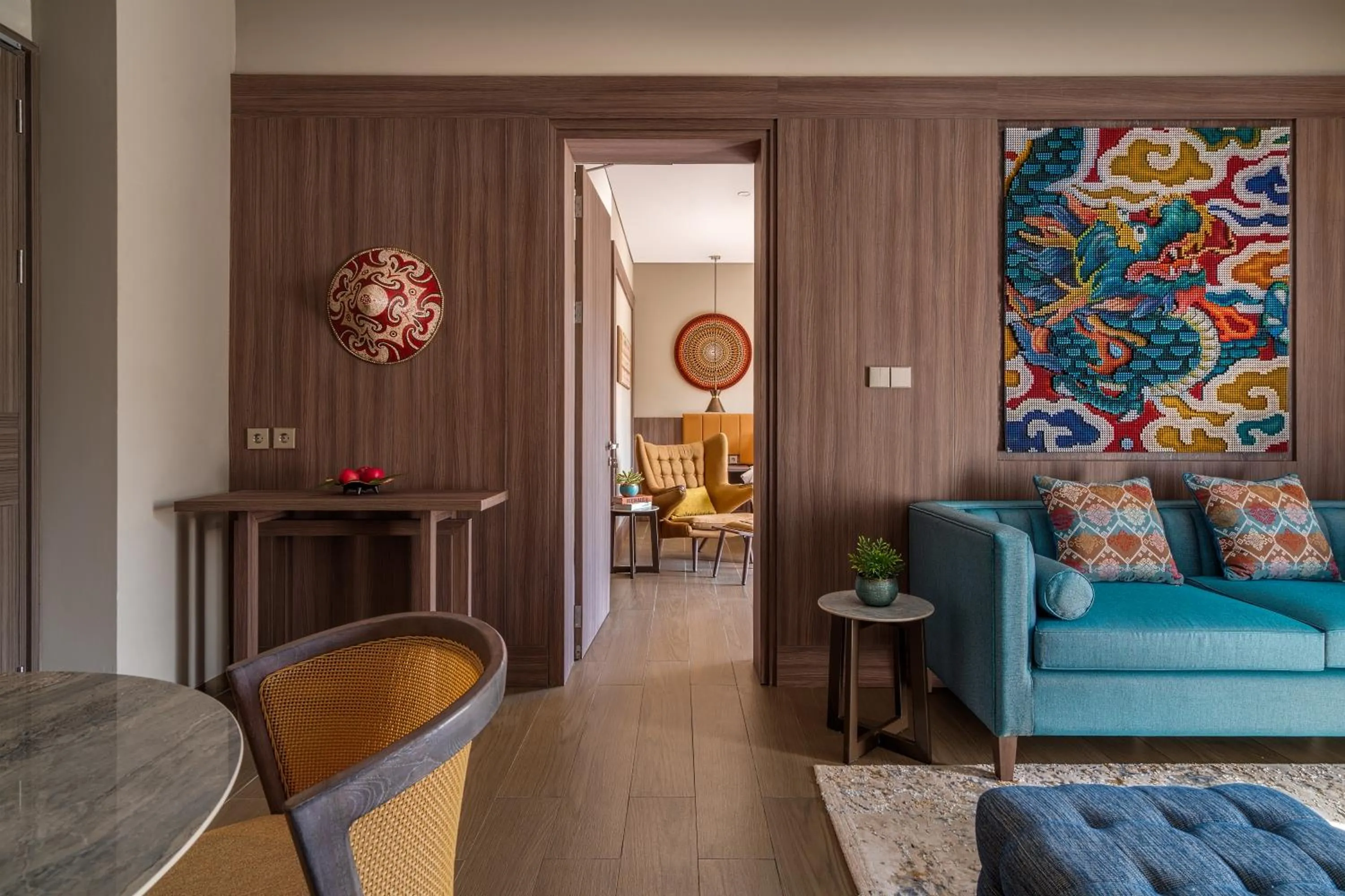 Living room in Sima Hotel Kuta Lombok