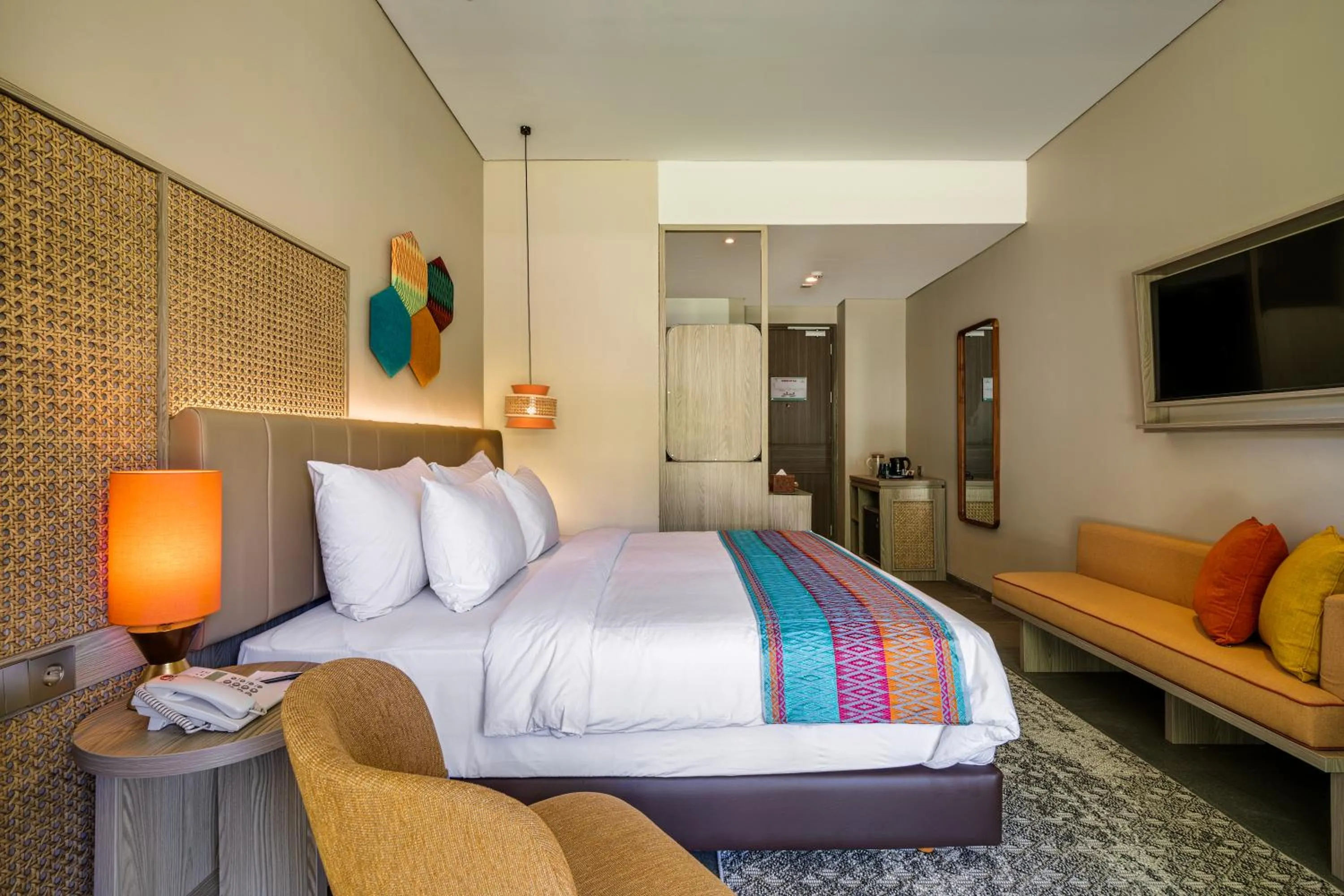 Bedroom, Bed in Sima Hotel Kuta Lombok